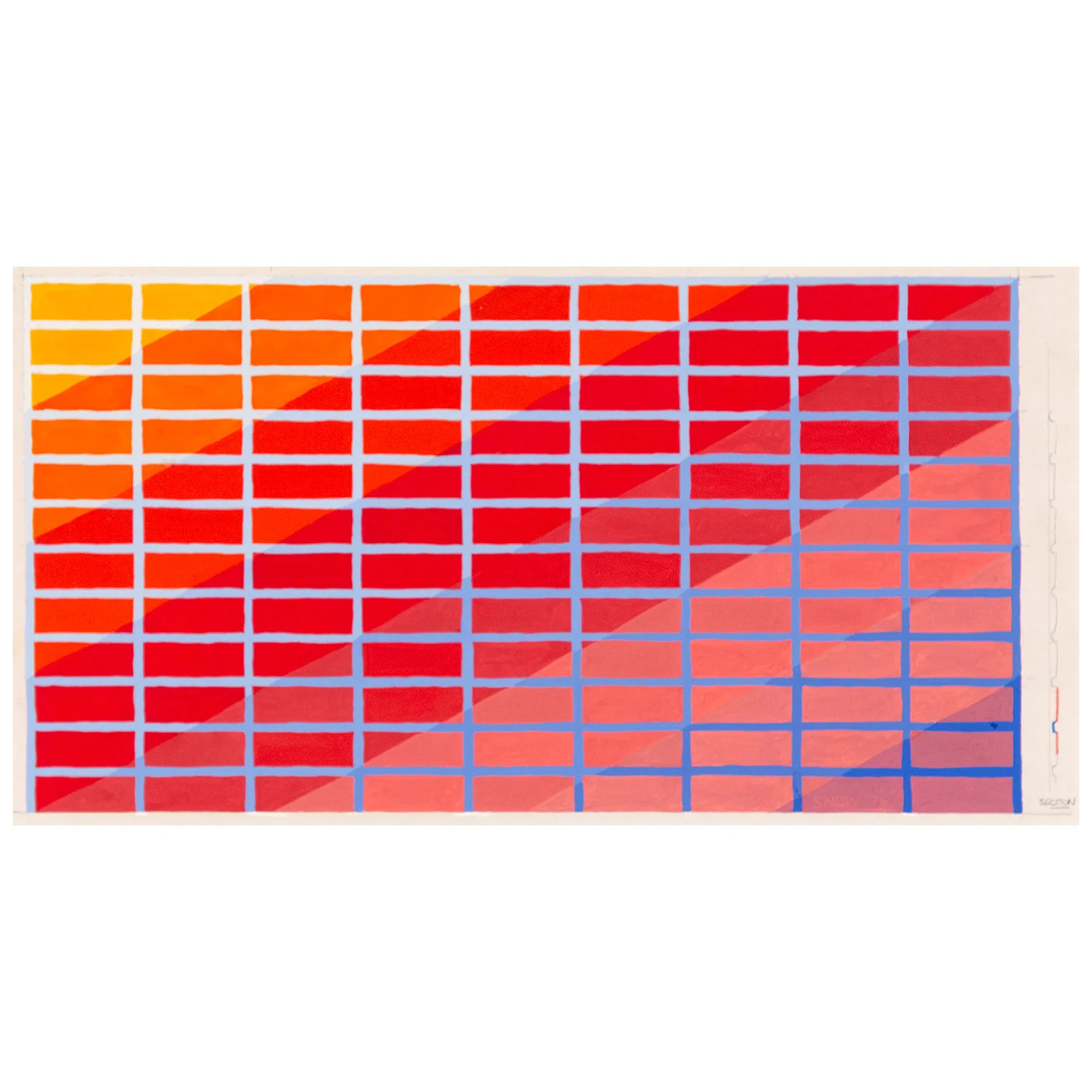 MICHAEL SNOW "TAPESTRY SKETCH" 1977 - Image 3