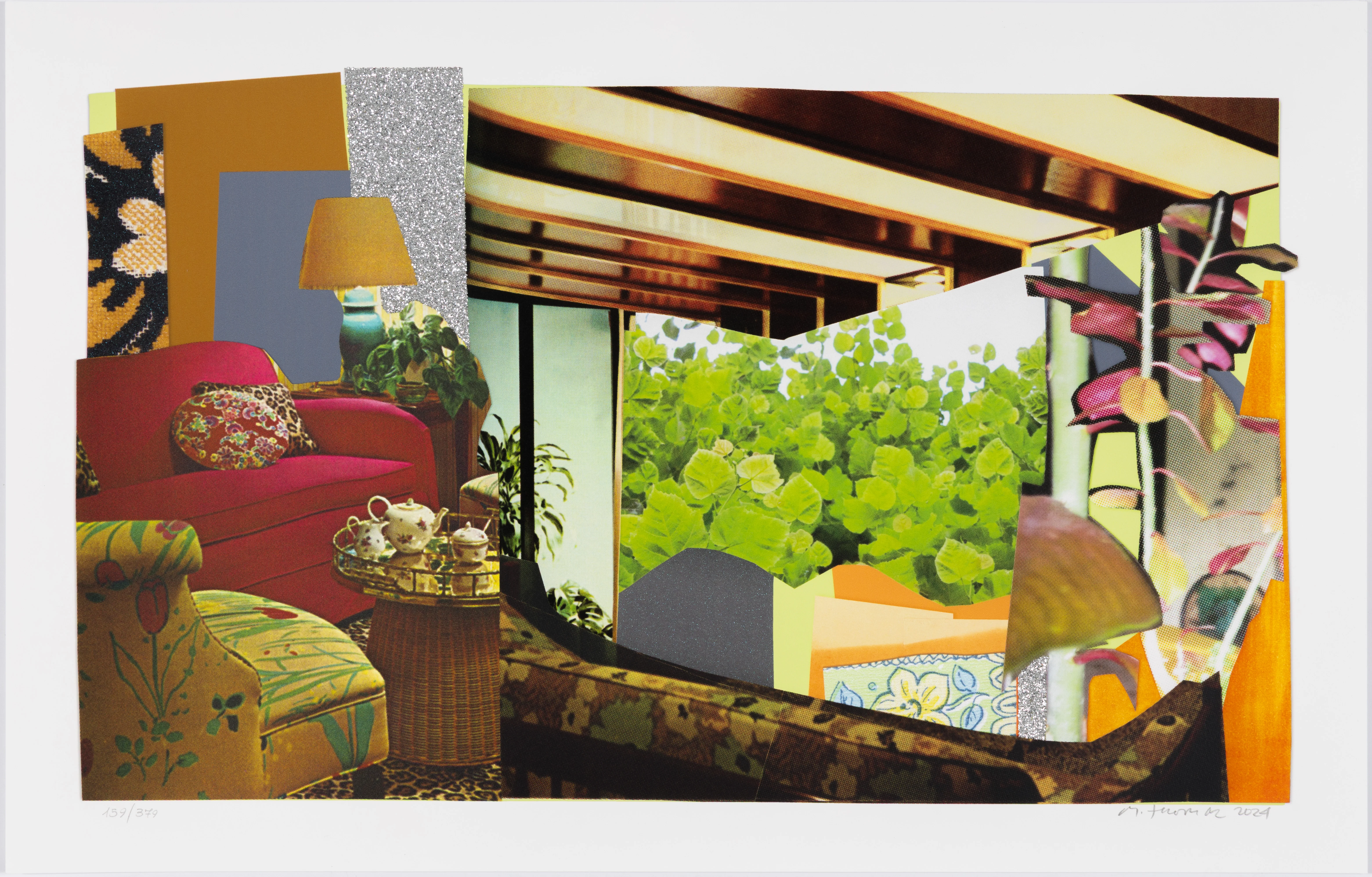 MICKALENE THOMAS "RED COUCH AND LANDSCAPE" 2024 - Image 12