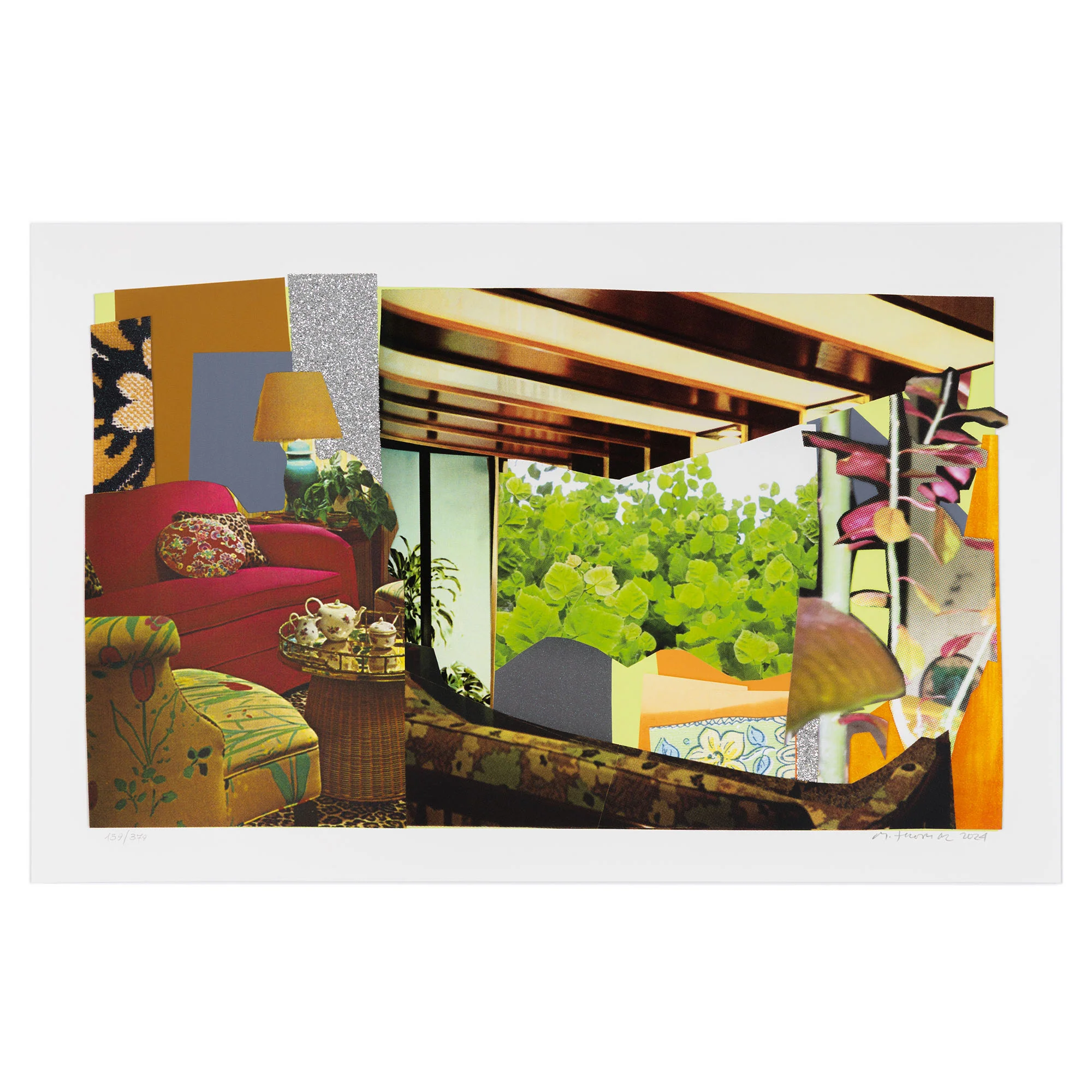MICKALENE THOMAS "RED COUCH AND LANDSCAPE" 2024 - Image 3