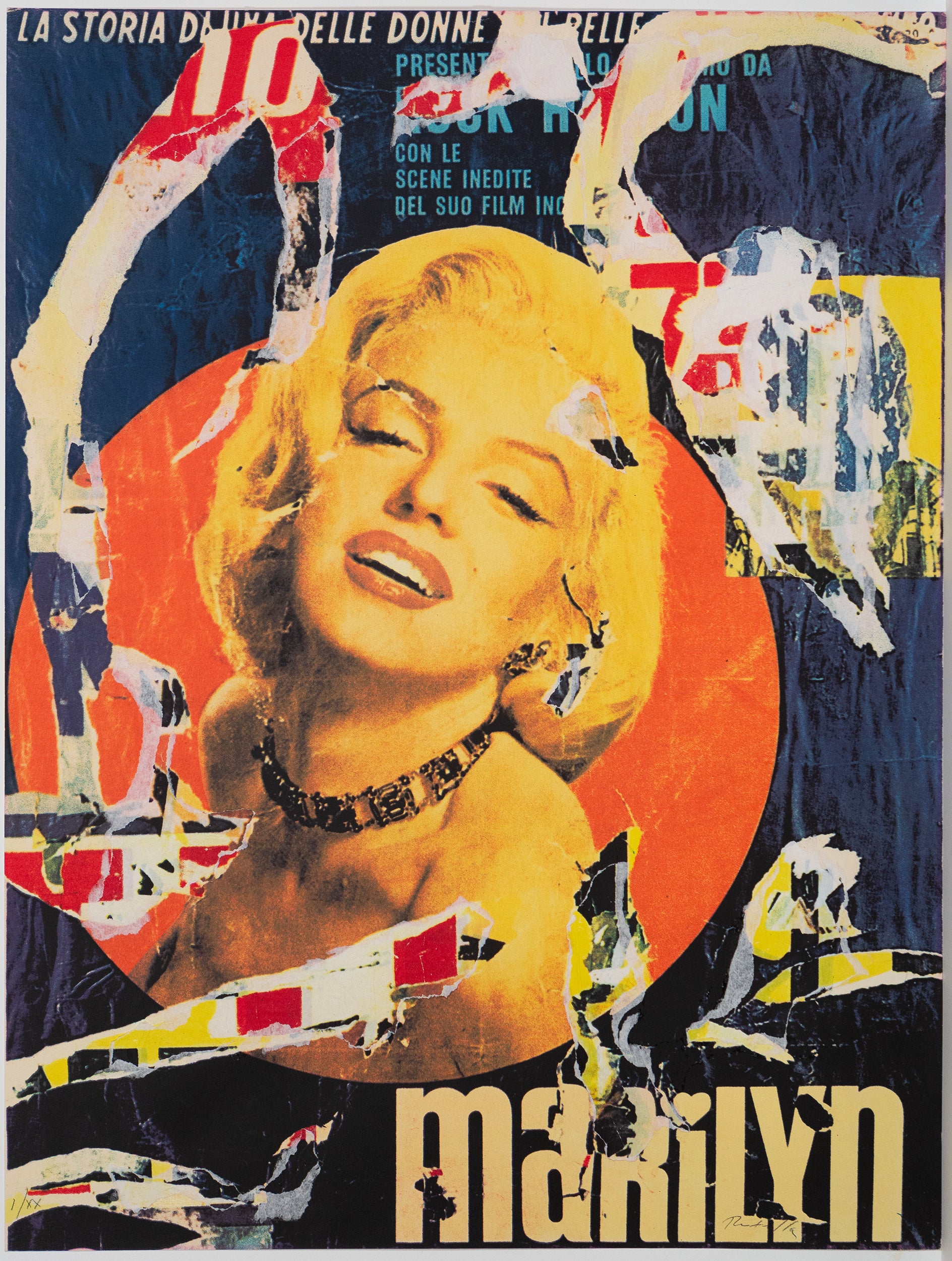 MIMMO ROTELLA "MARILYN", 1991 - Image 11
