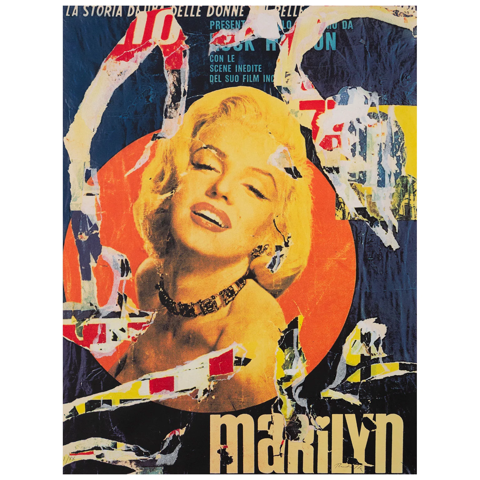MIMMO ROTELLA "MARILYN", 1991 - Image 3