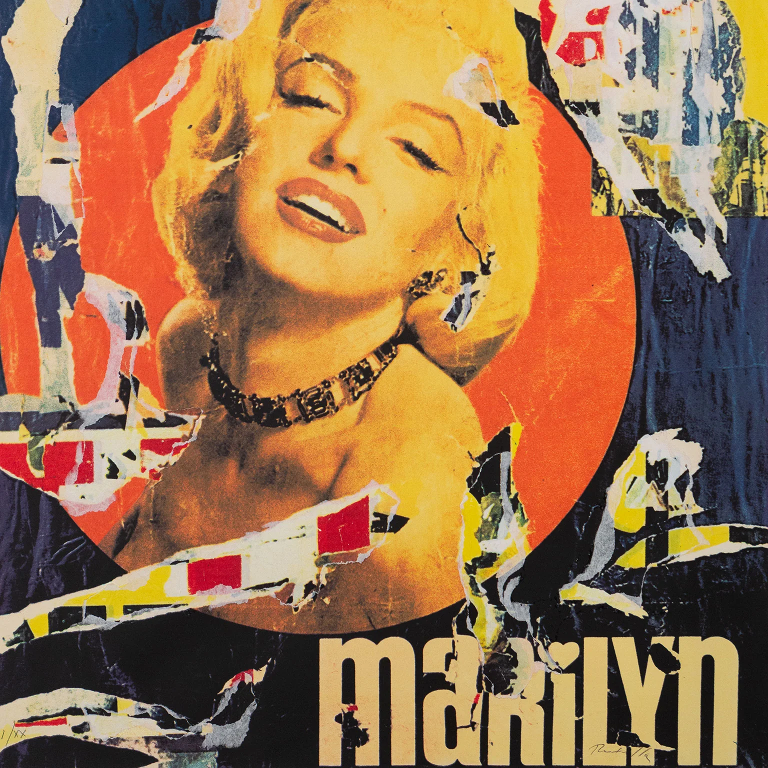 MIMMO ROTELLA "MARILYN", 1991 - Image 6