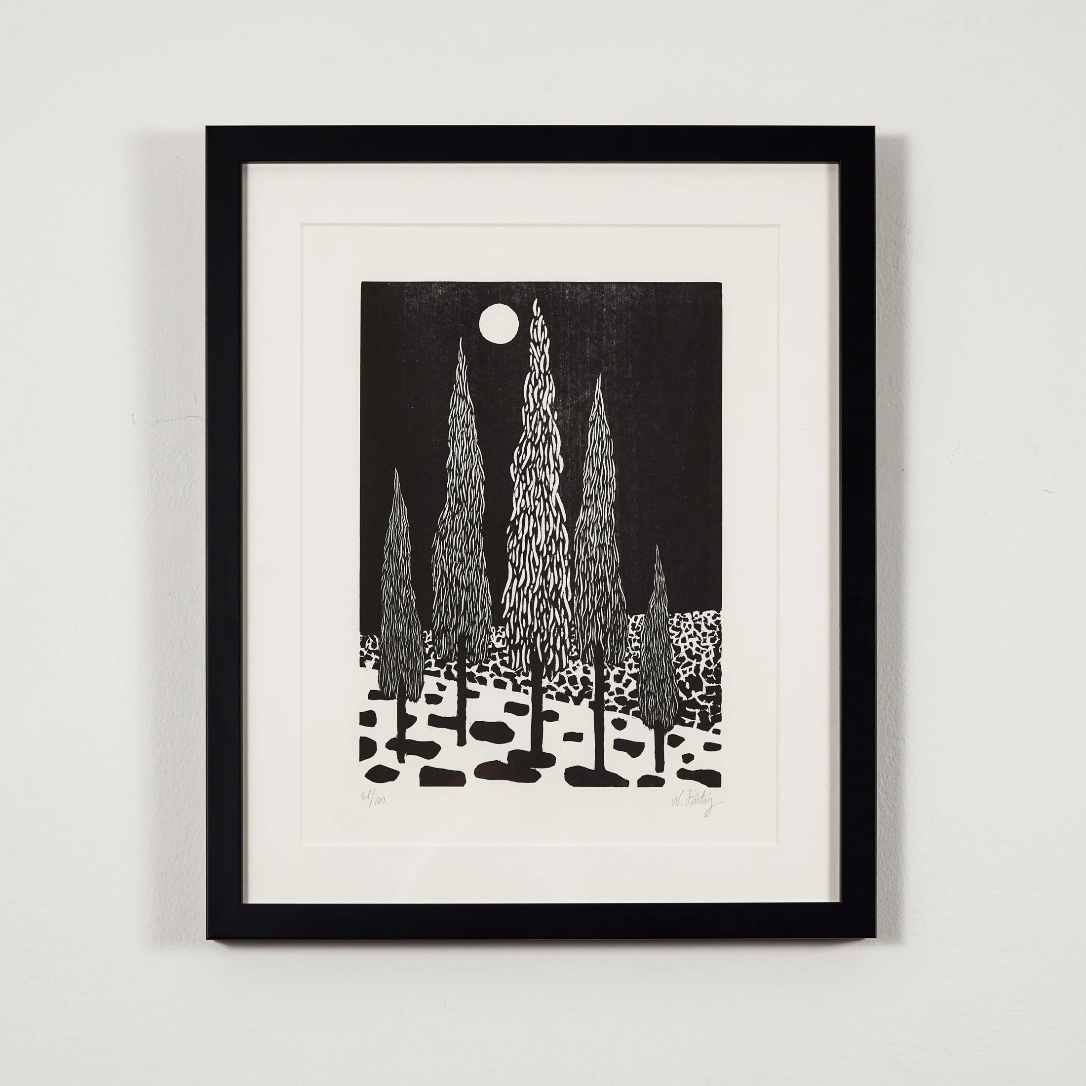 NICOLAS PARTY "TREES" WOODCUT, 2020 - Image 2