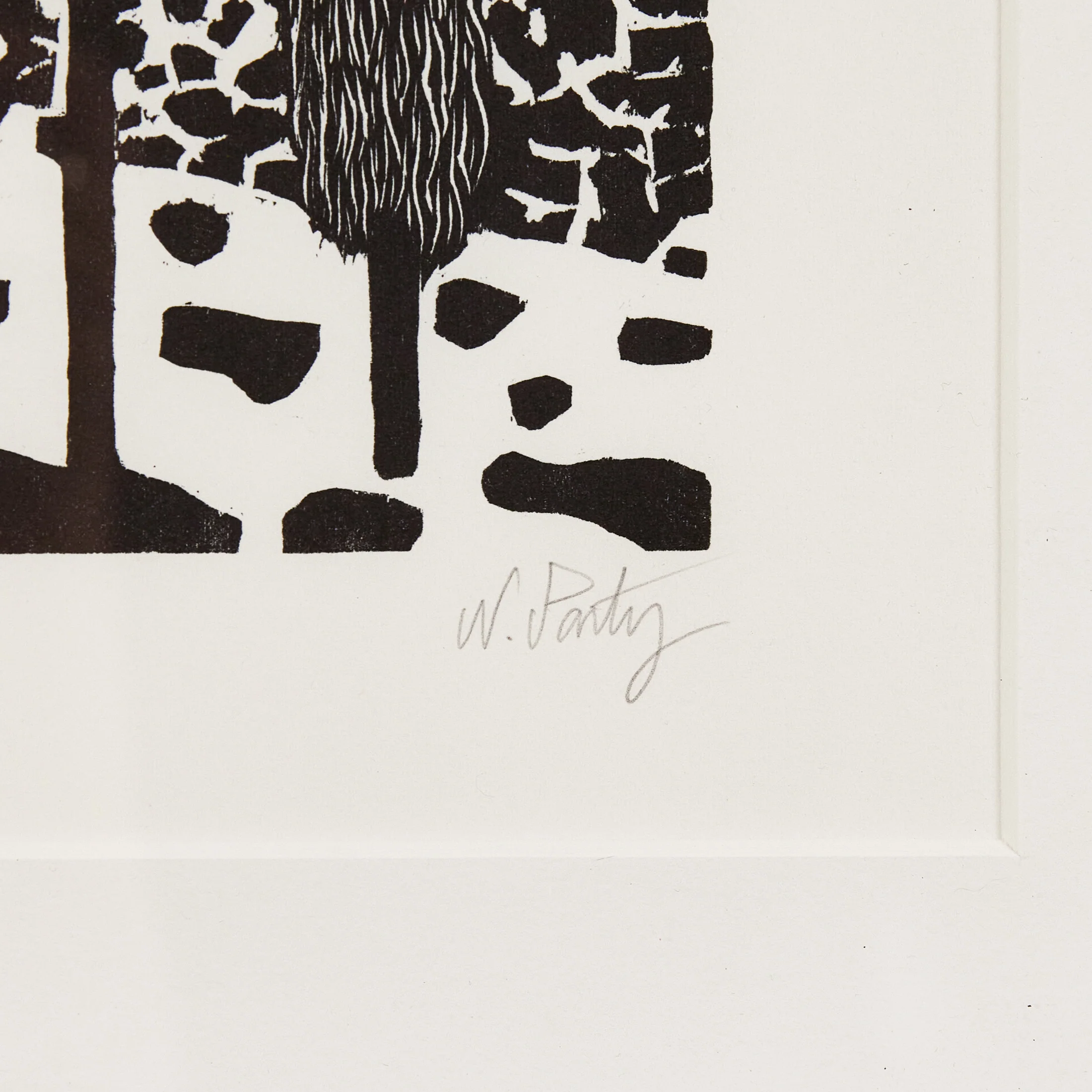 NICOLAS PARTY "TREES" WOODCUT, 2020 - Image 4