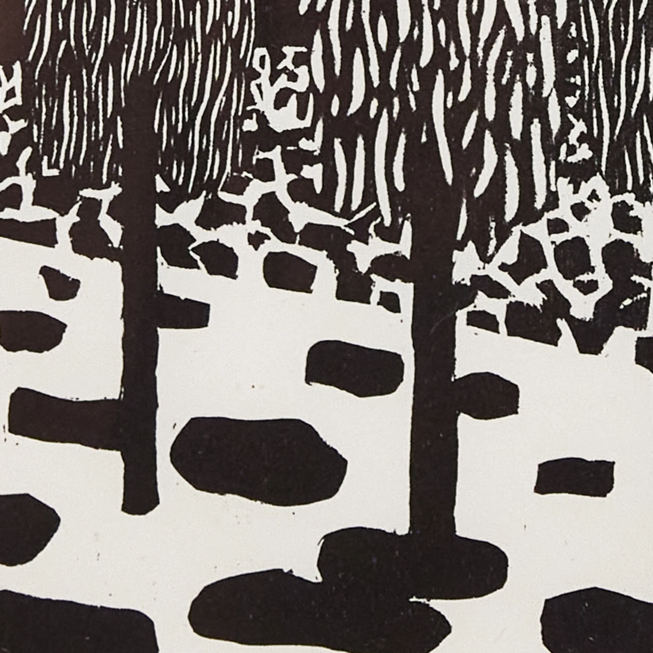 NICOLAS PARTY "TREES" WOODCUT, 2020 - Image 5