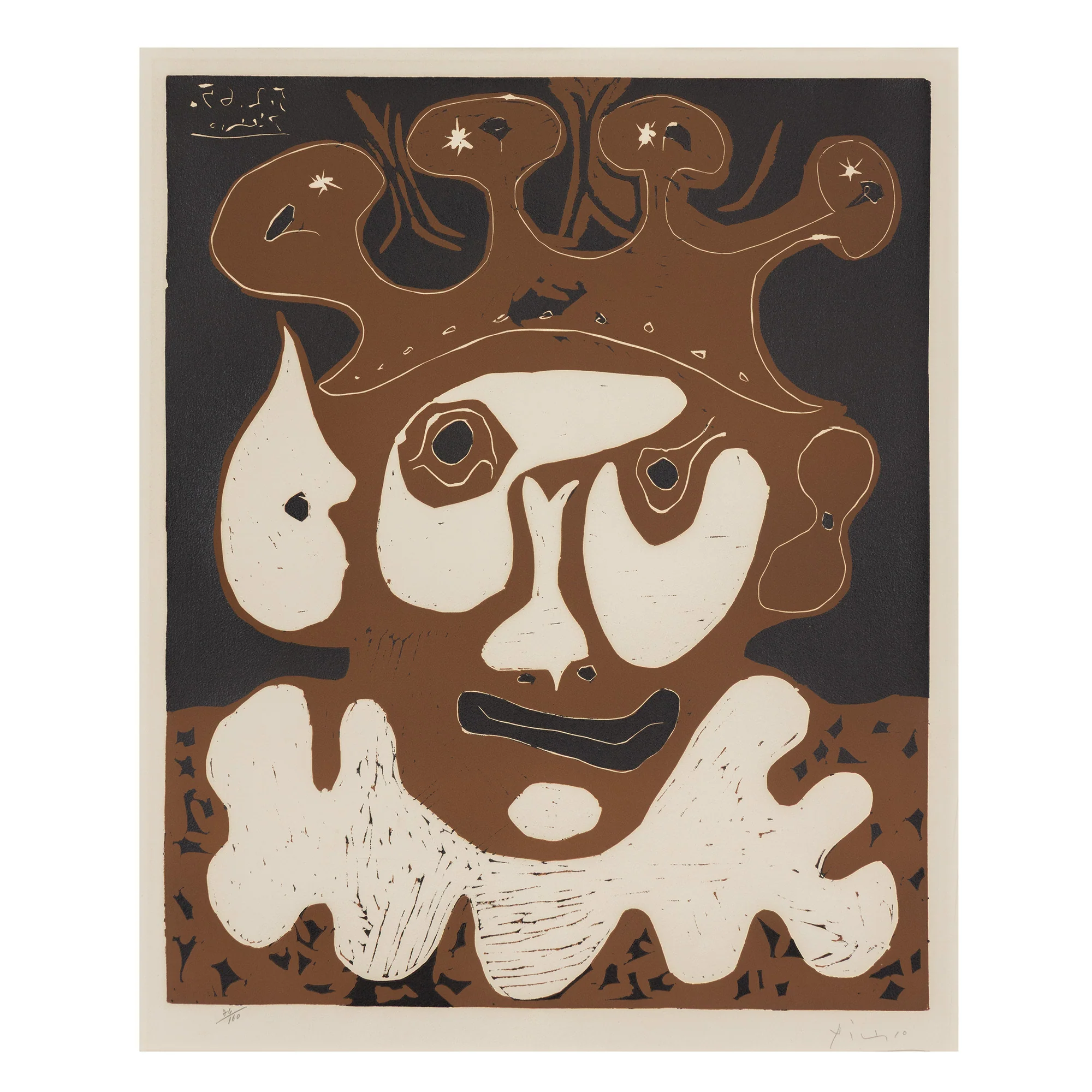 PABLO PICASSO "CARNAVAL" LINOCUT, 1965 - Image 3