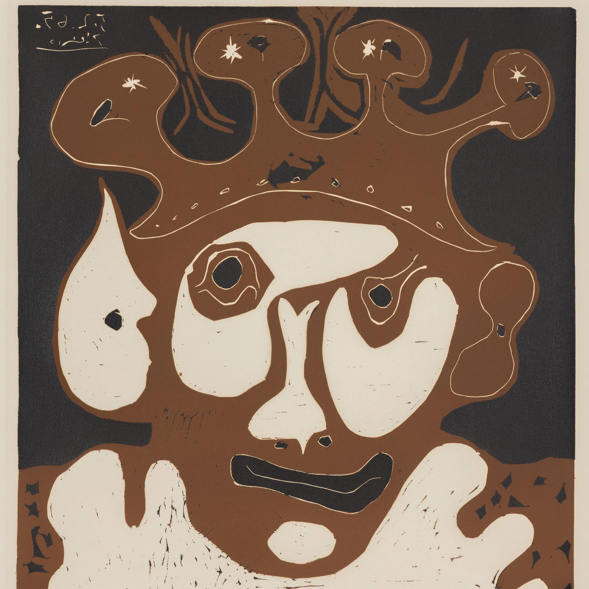 PABLO PICASSO "CARNAVAL" LINOCUT, 1965 - Image 5