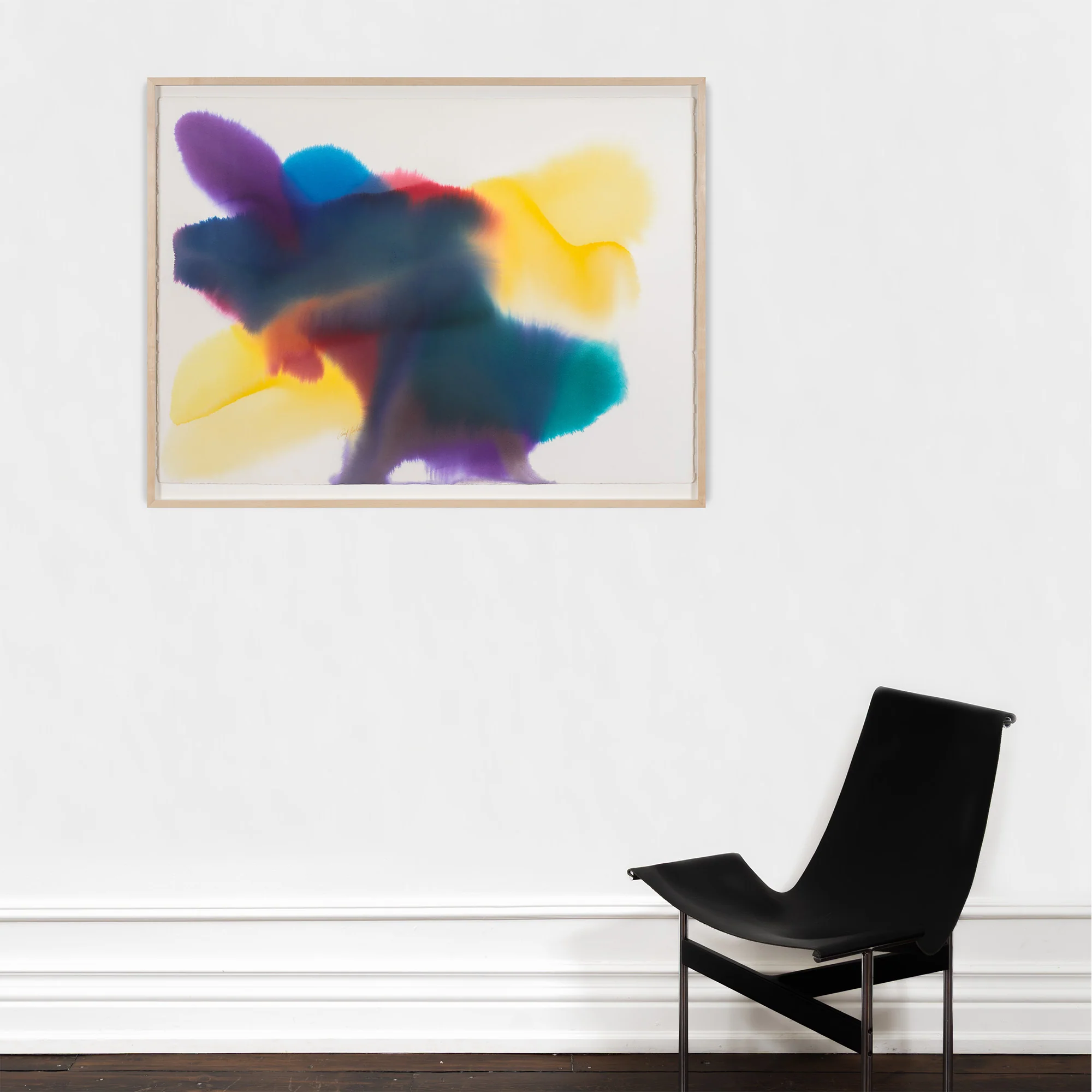 PAUL JENKINS "PHENOMENA: SUN STALKER" WATERCOLOR 1982 - Image 11