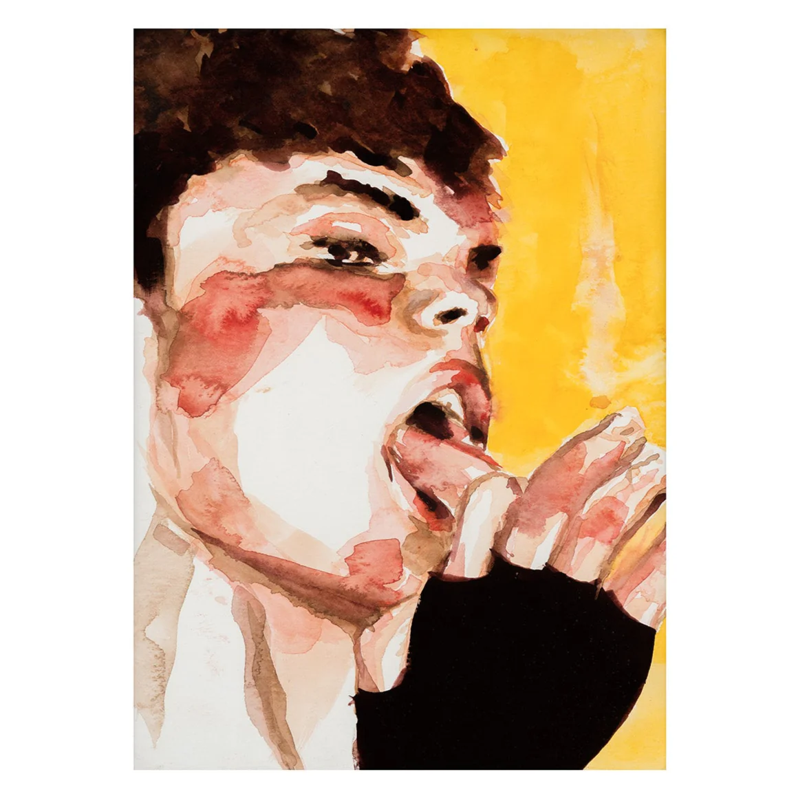 PAUL P. "COCK ROCK" WATERCOLOR, 2000 - Image 3