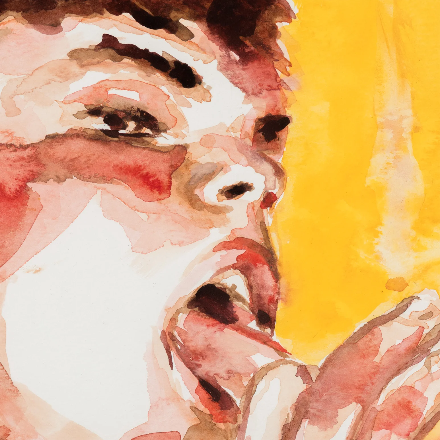 PAUL P. "COCK ROCK" WATERCOLOR, 2000 - Image 5