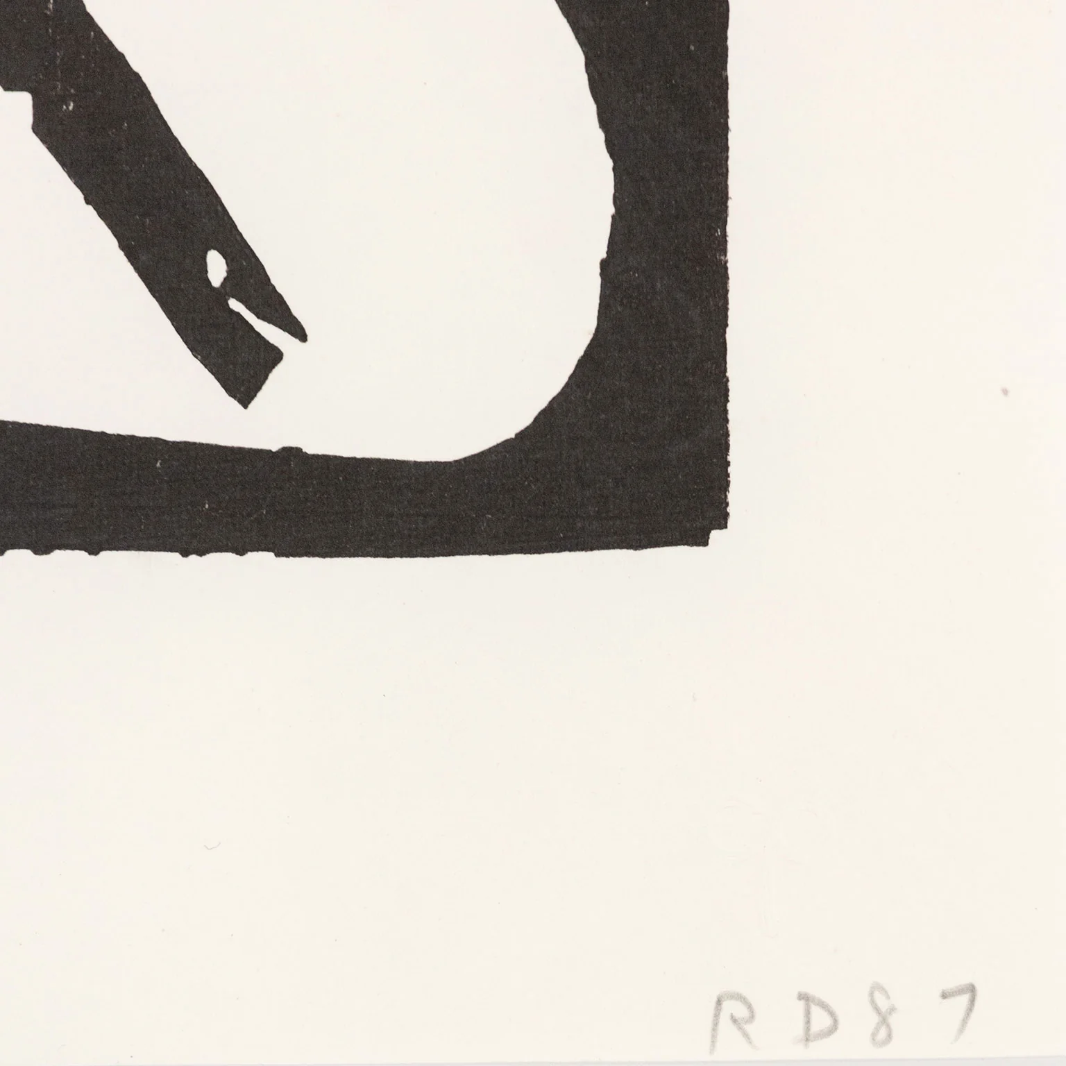 RICHARD DIEBENKORN "DOUBLE X" WOODCUT, 1987 - Image 3
