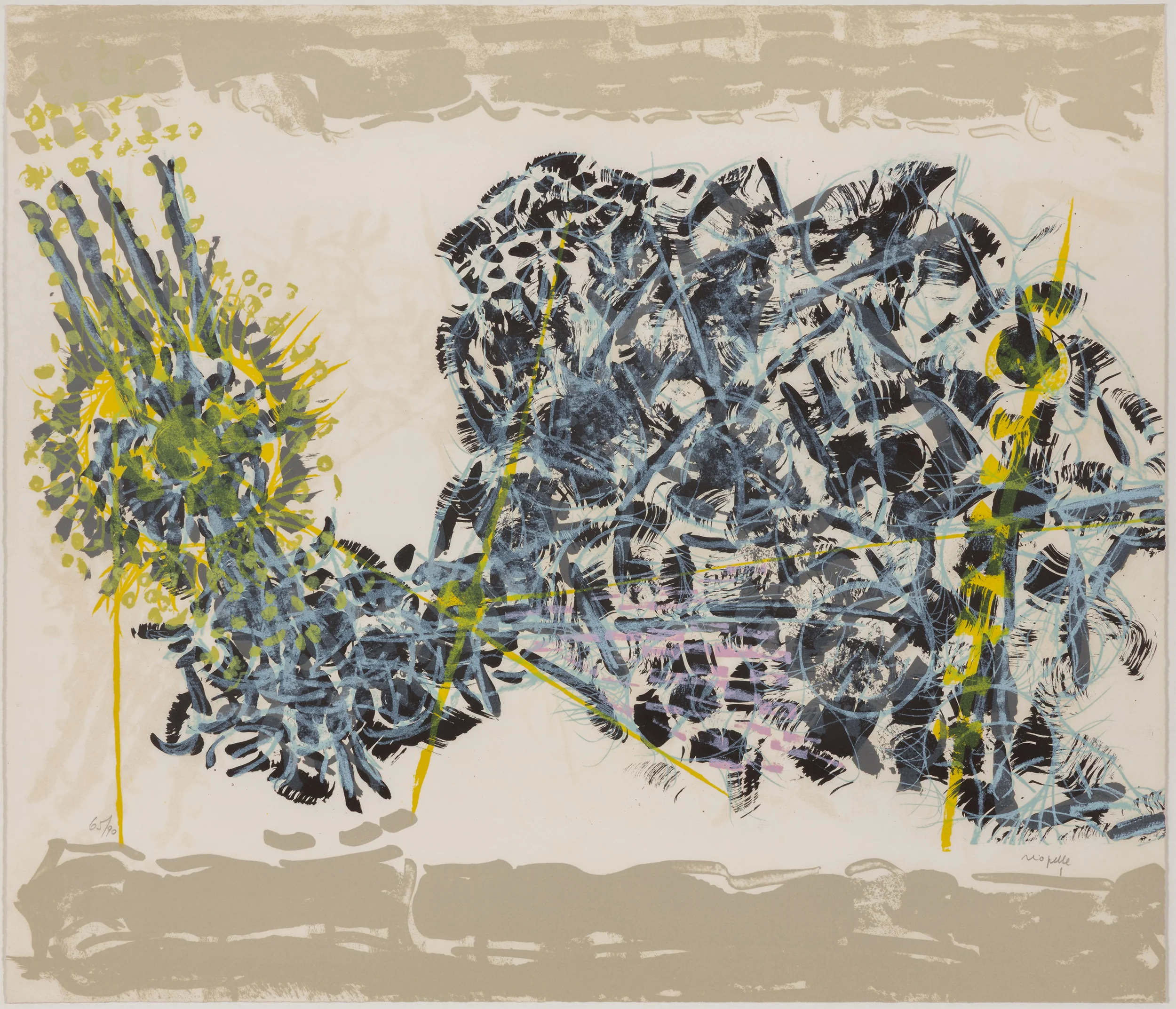 RIOPELLE "LE SABLIER 1" LITHO, 1979 - Image 16