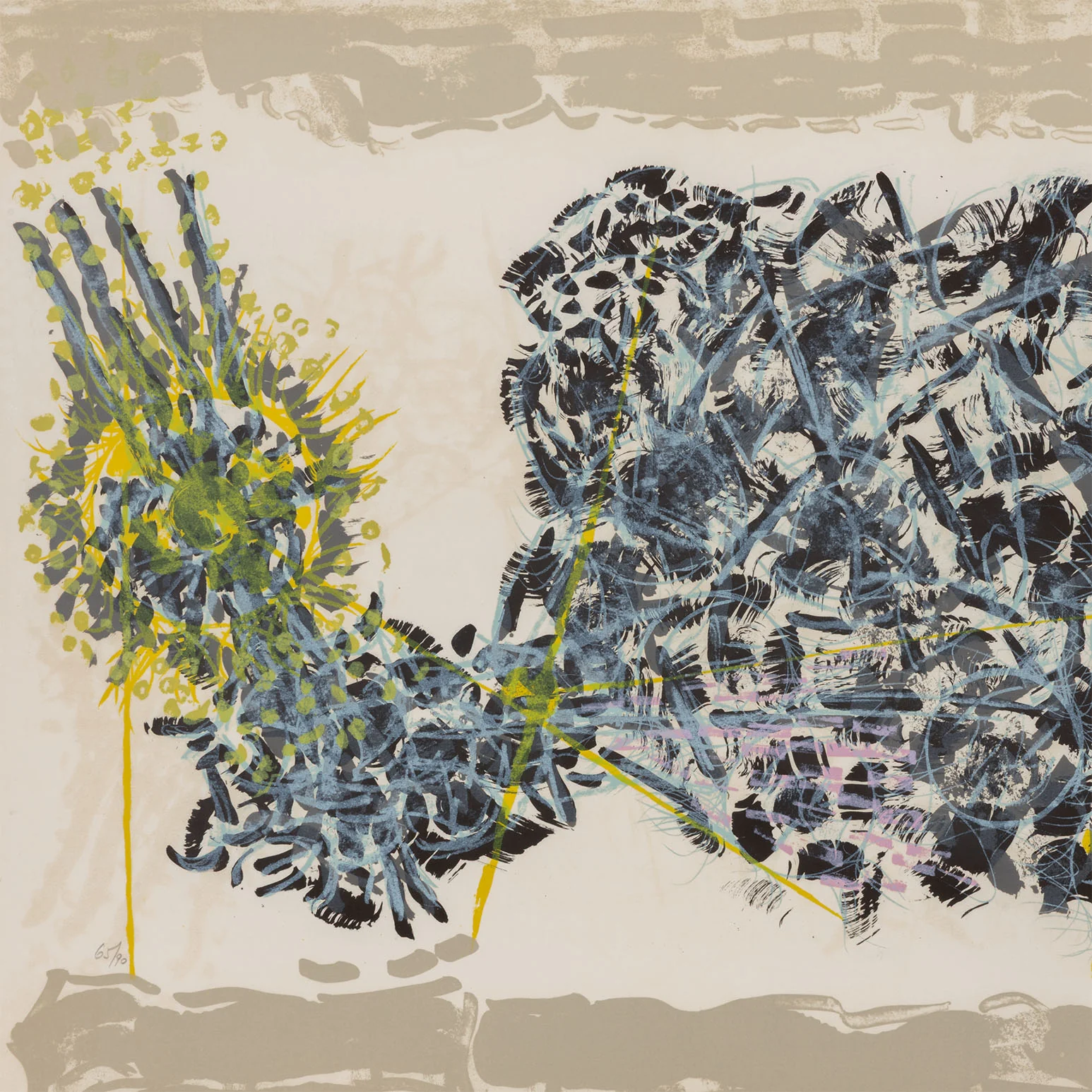 RIOPELLE "LE SABLIER 1" LITHO, 1979 - Image 5