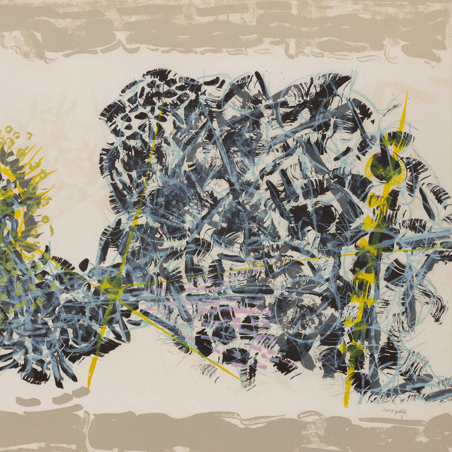 RIOPELLE "LE SABLIER 1" LITHO, 1979 - Image 6