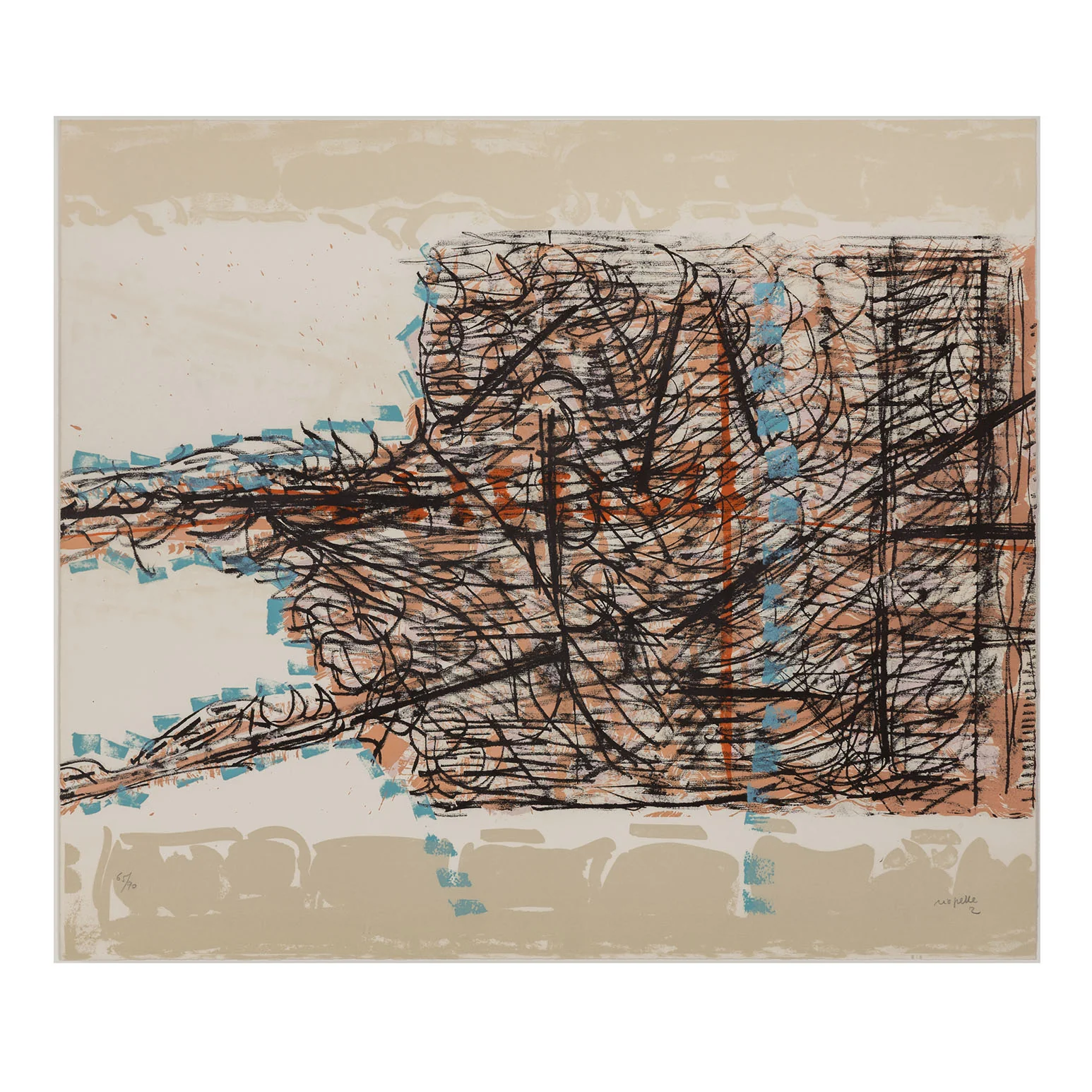 RIOPELLE "LE SABLIER 2" LITHO, 1979 - Image 3