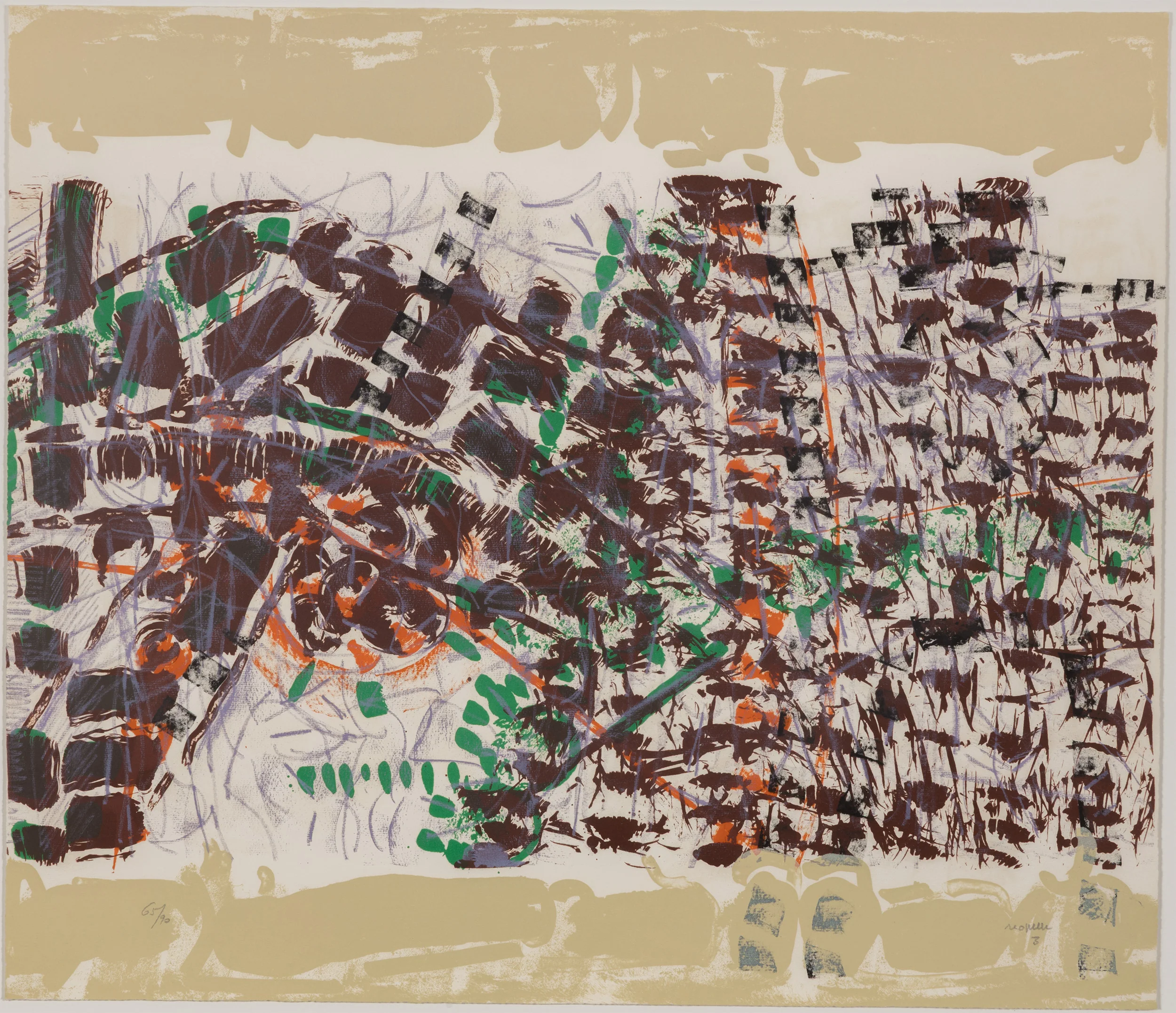 RIOPELLE "LE SABLIER 3" LITHO, 1979 - Image 17