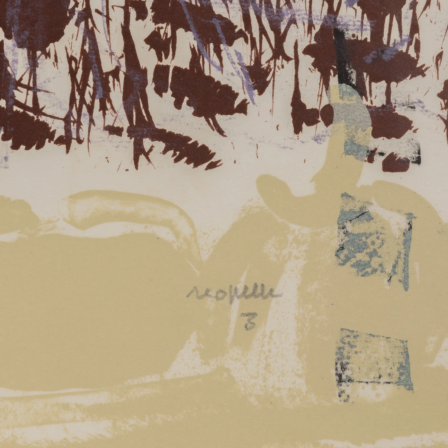 RIOPELLE "LE SABLIER 3" LITHO, 1979 - Image 4