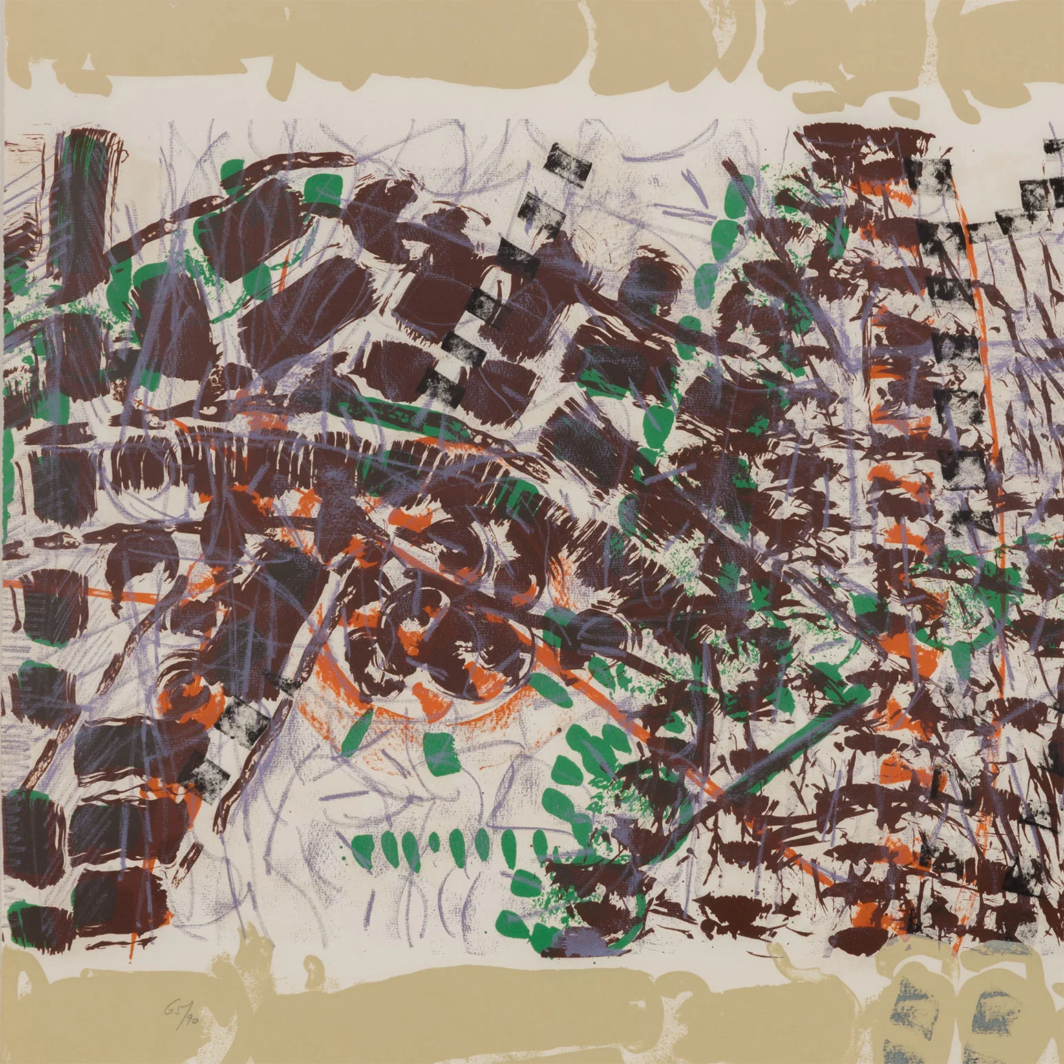 RIOPELLE "LE SABLIER 3" LITHO, 1979 - Image 5