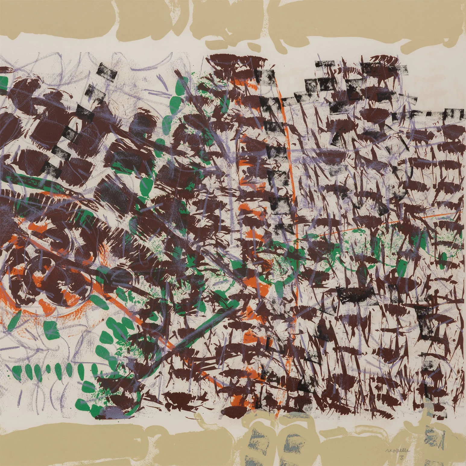 RIOPELLE "LE SABLIER 3" LITHO, 1979 - Image 6