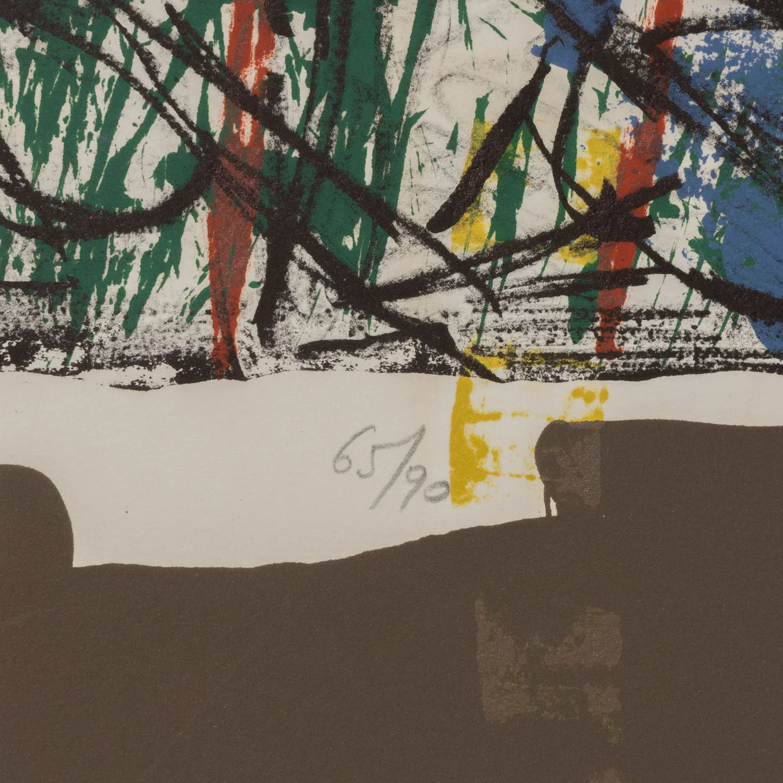 RIOPELLE "LE SABLIER 4" LITHO, 1979 - Image 12