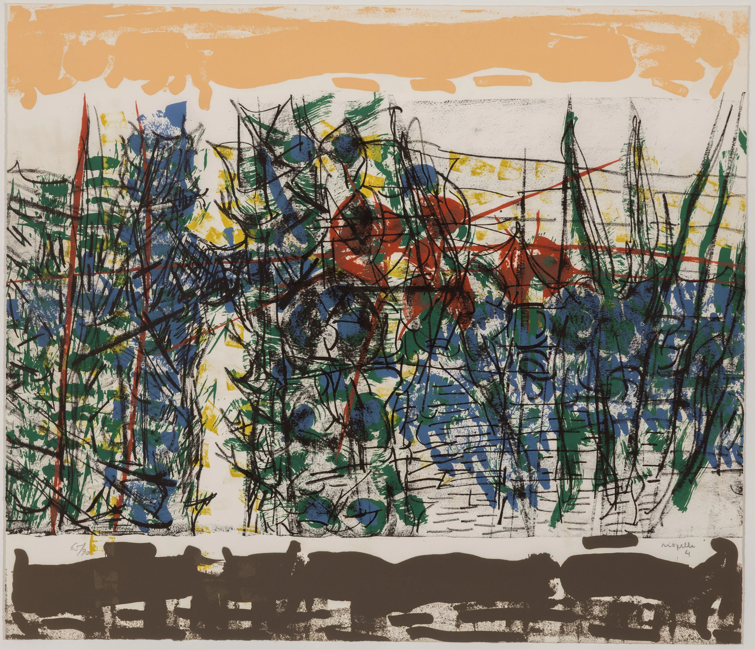 RIOPELLE "LE SABLIER 4" LITHO, 1979 - Image 16