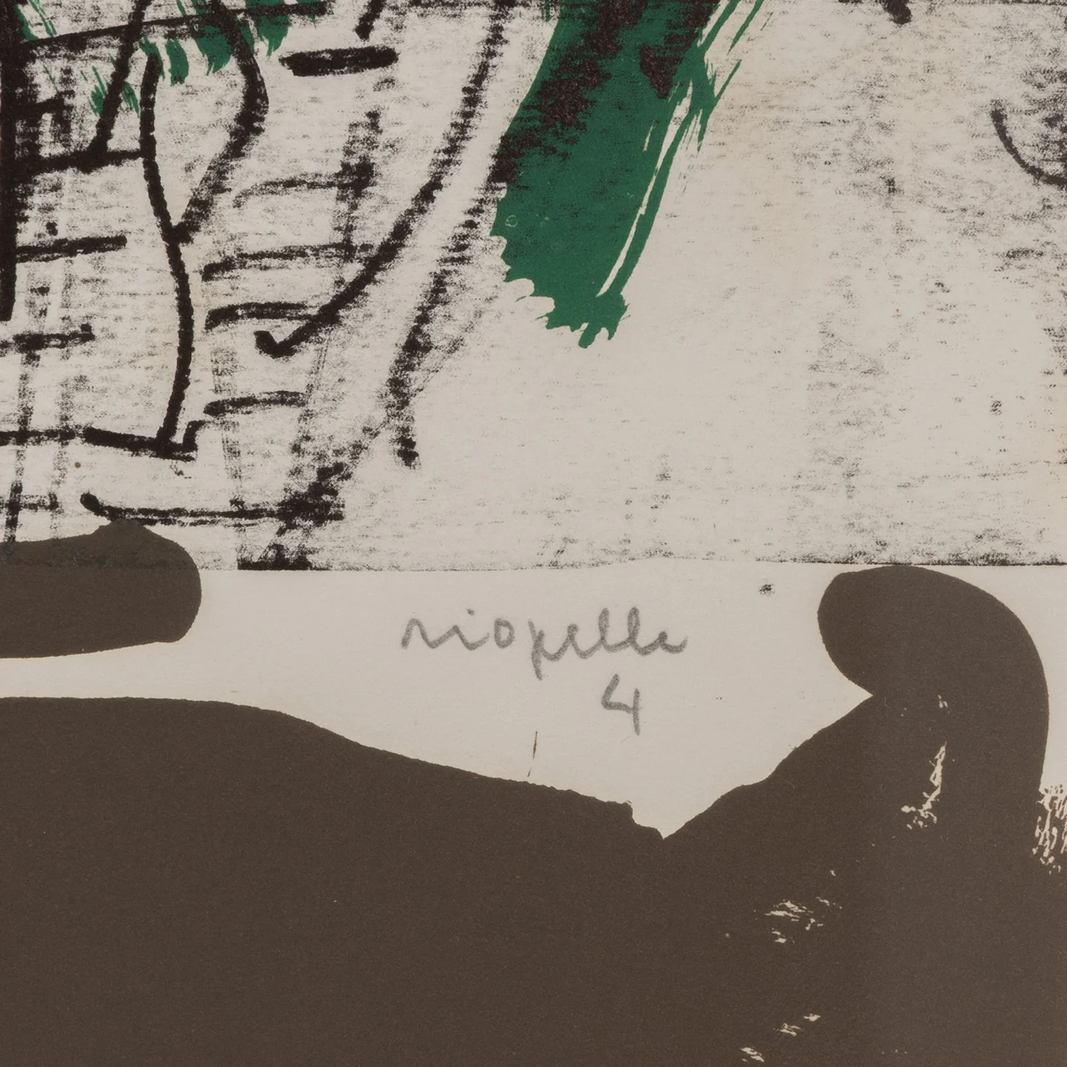RIOPELLE "LE SABLIER 4" LITHO, 1979 - Image 4