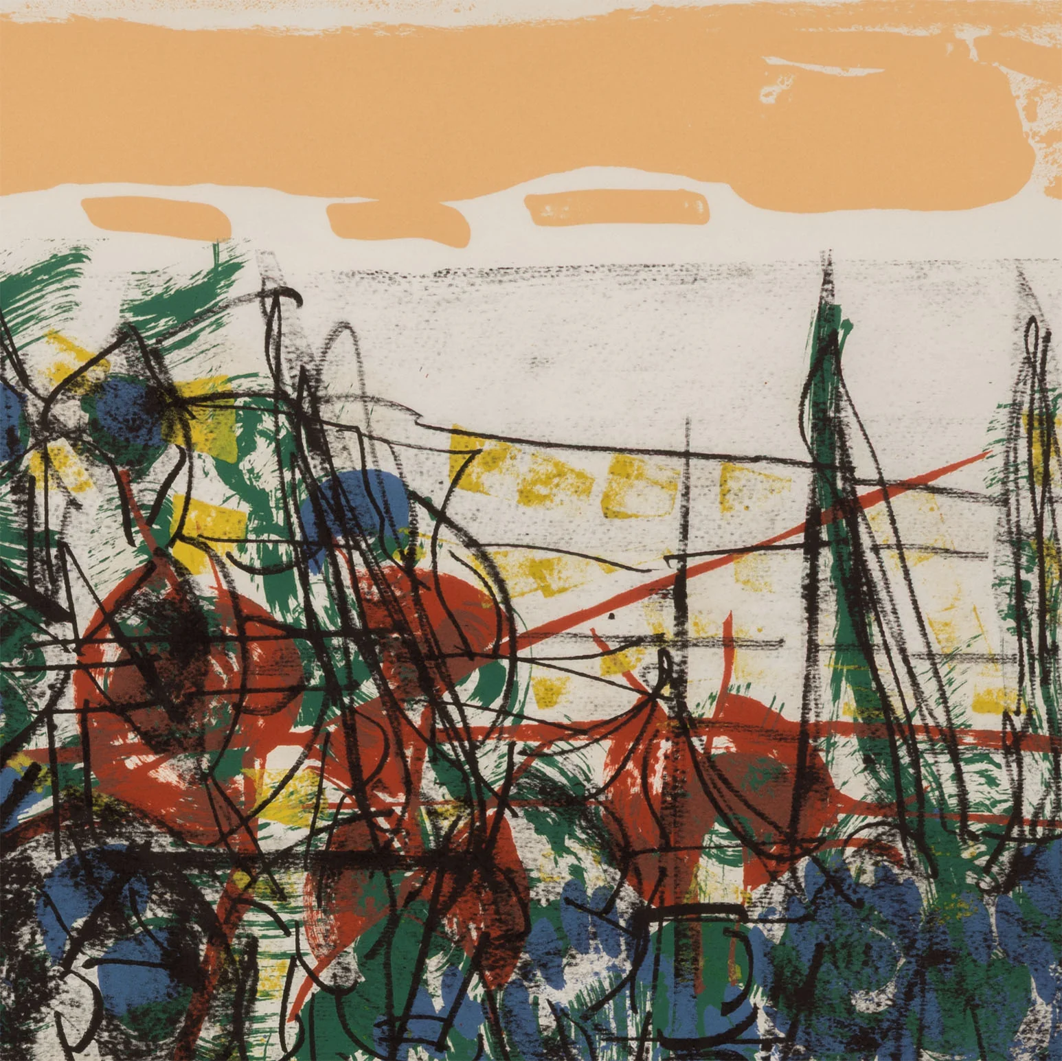 RIOPELLE "LE SABLIER 4" LITHO, 1979 - Image 7