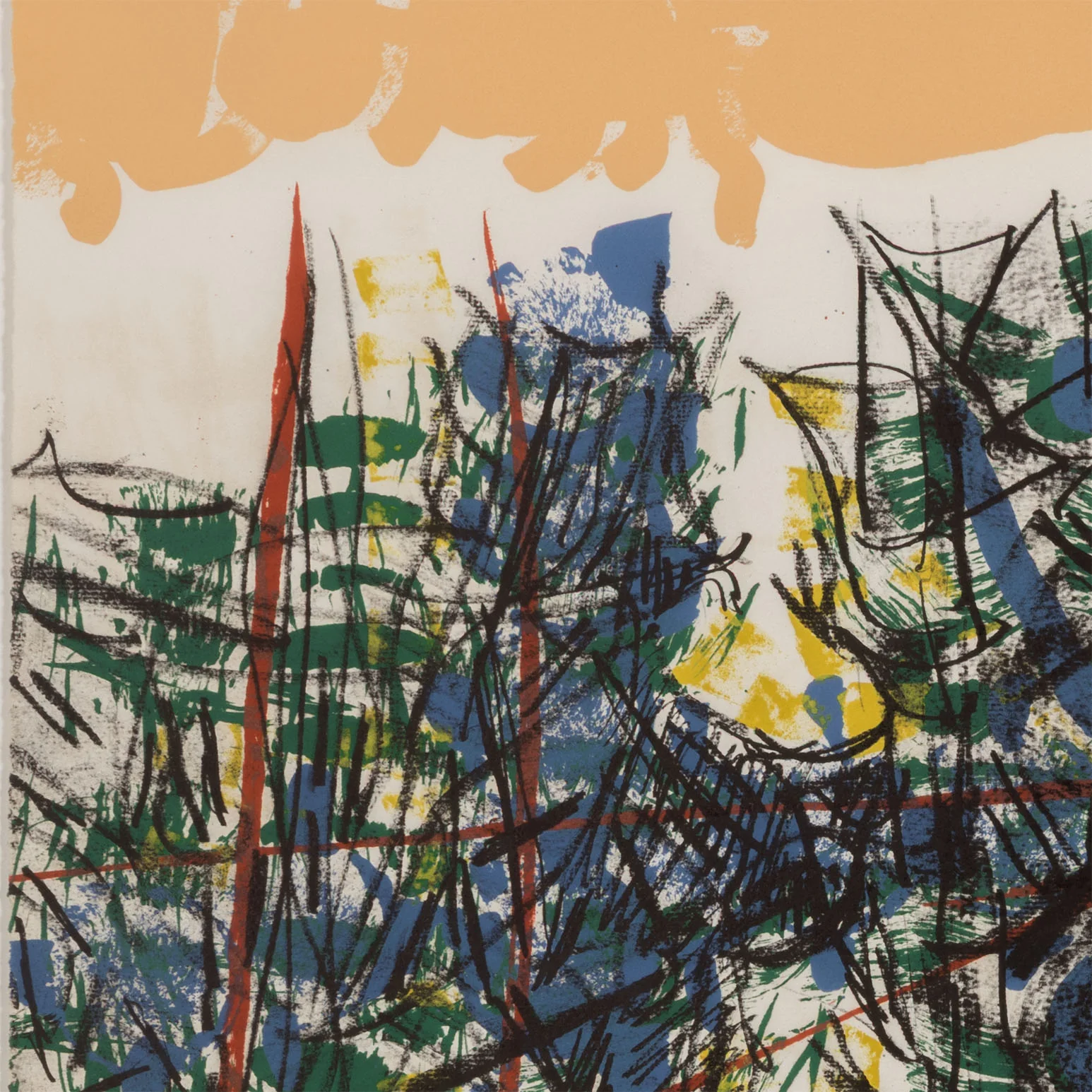 RIOPELLE "LE SABLIER 4" LITHO, 1979 - Image 8