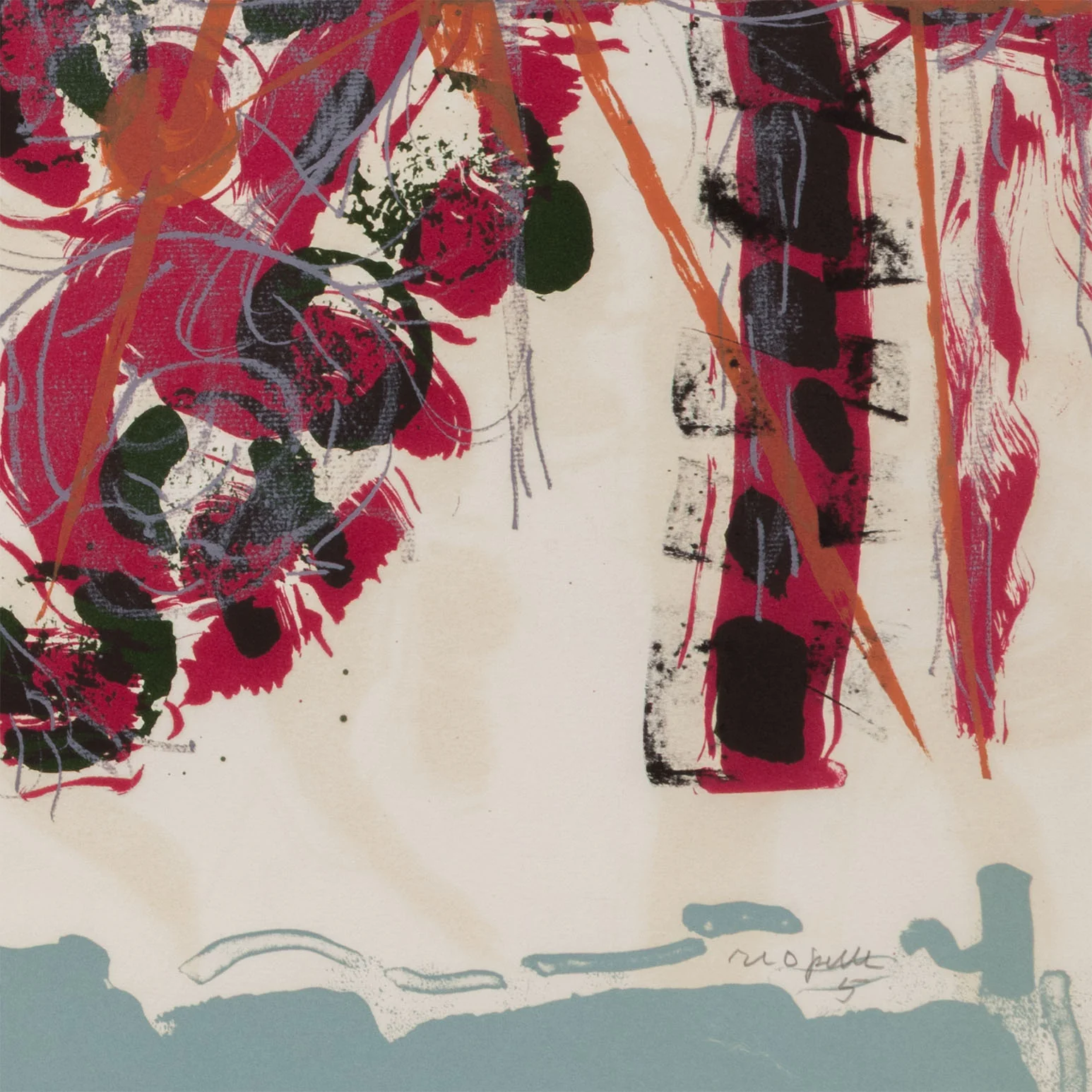 RIOPELLE "LE SABLIER 5" LITHO, 1979 - Image 12