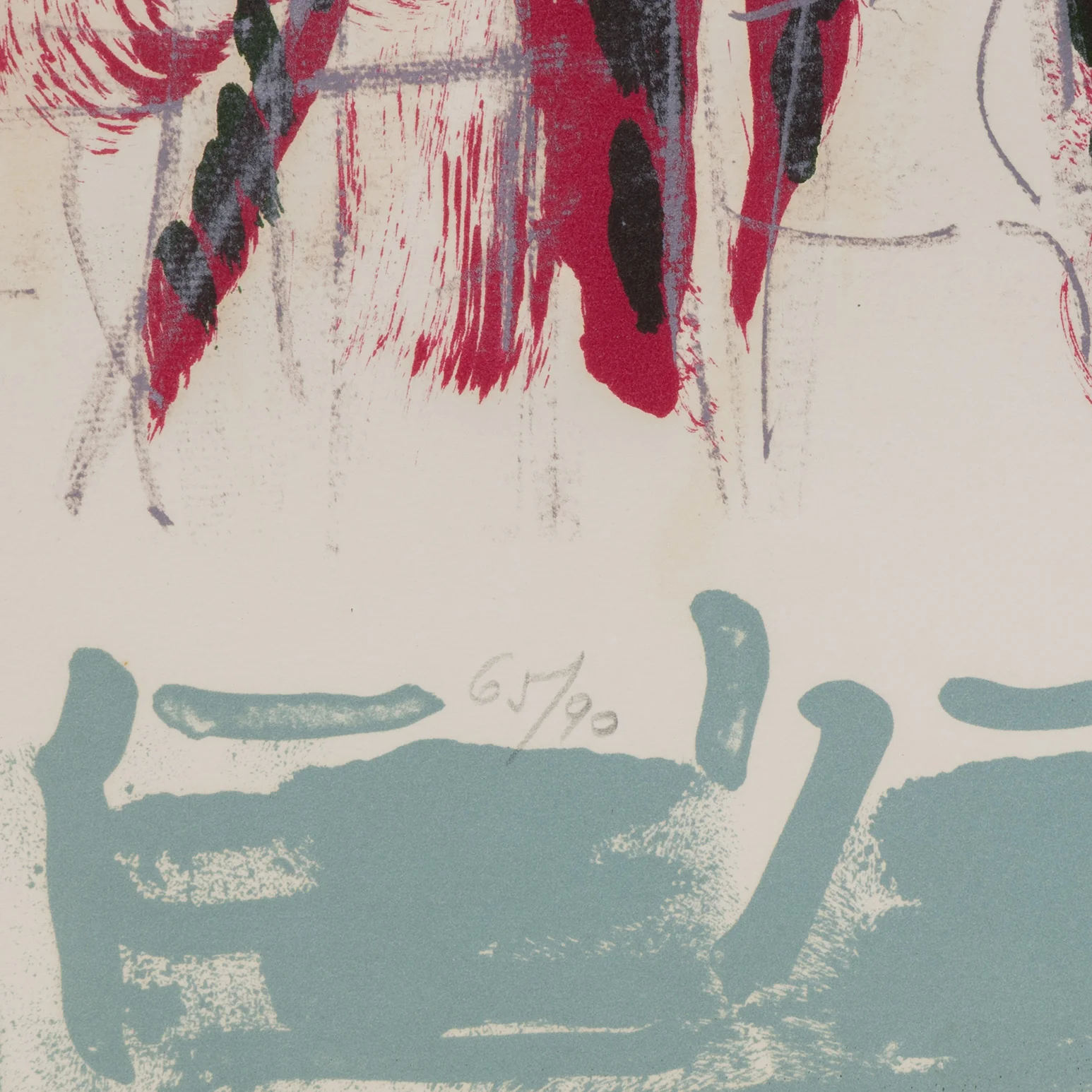 RIOPELLE "LE SABLIER 5" LITHO, 1979 - Image 14