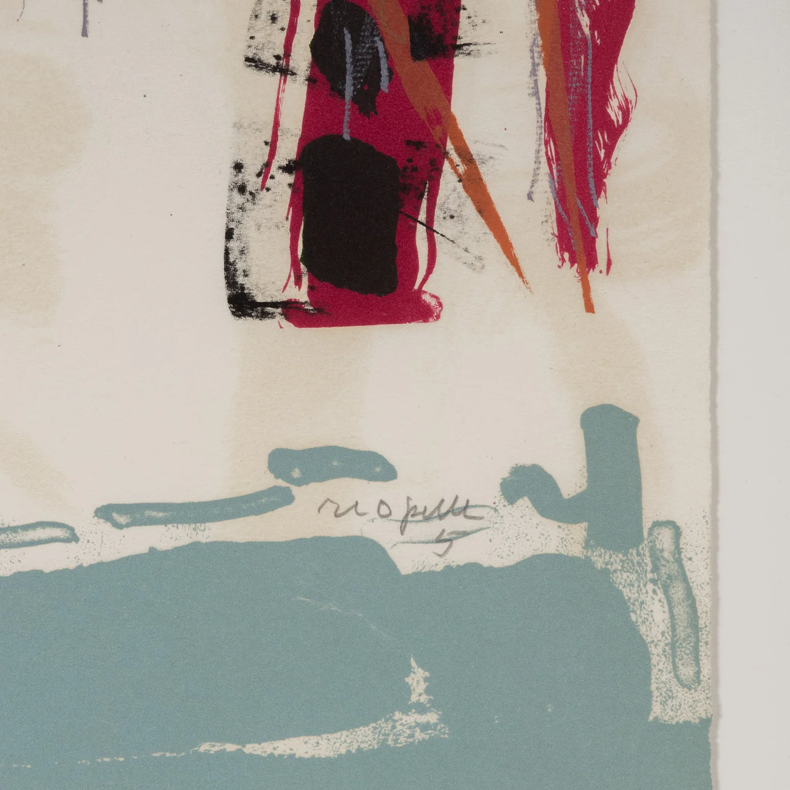 RIOPELLE "LE SABLIER 5" LITHO, 1979 - Image 4