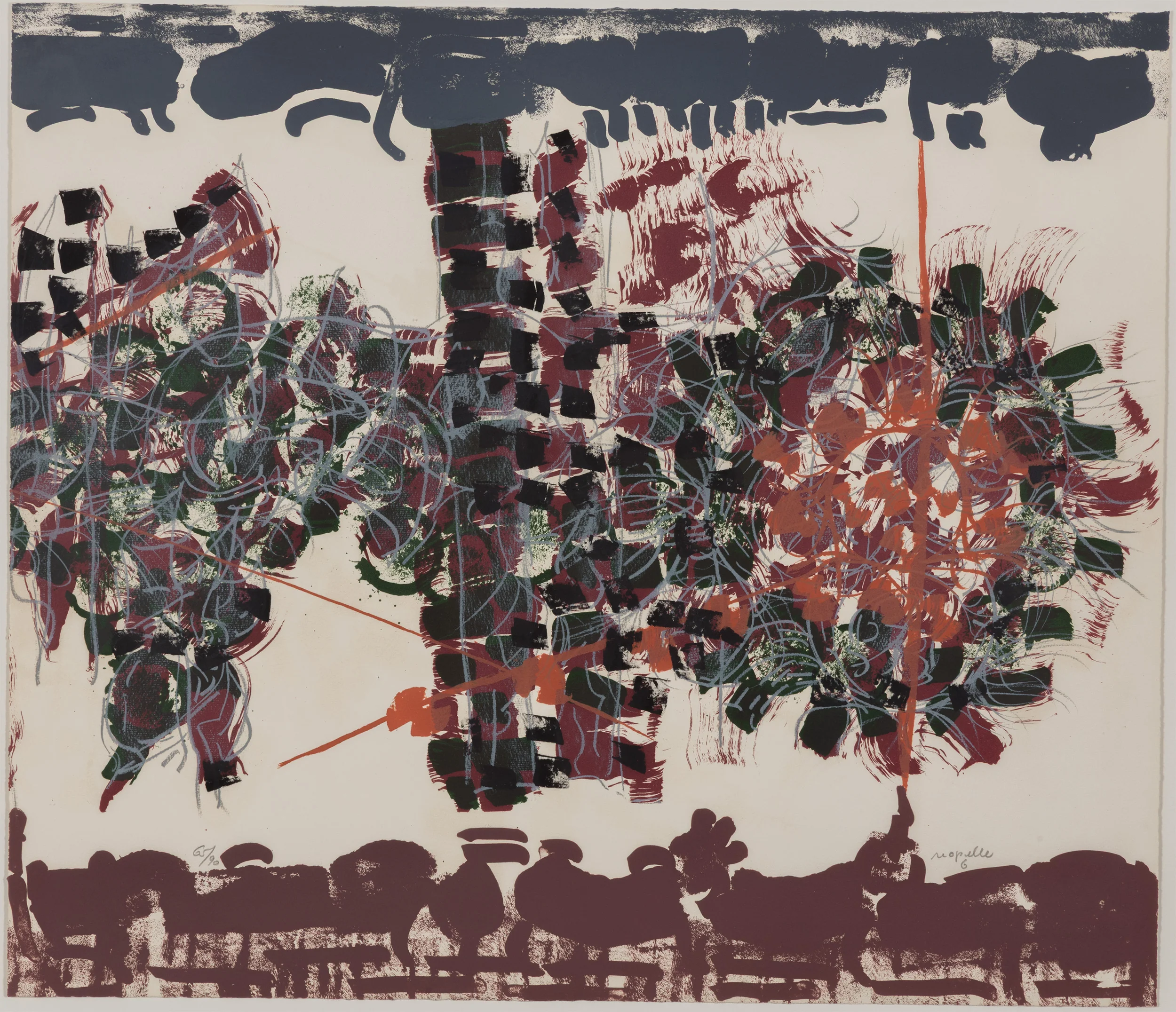 RIOPELLE "LE SABLIER 6" LITHO, 1979 - Image 19