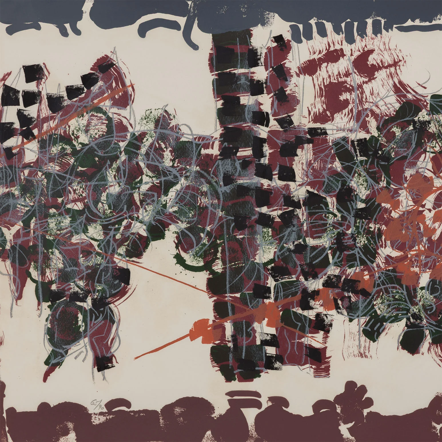 RIOPELLE "LE SABLIER 6" LITHO, 1979 - Image 5