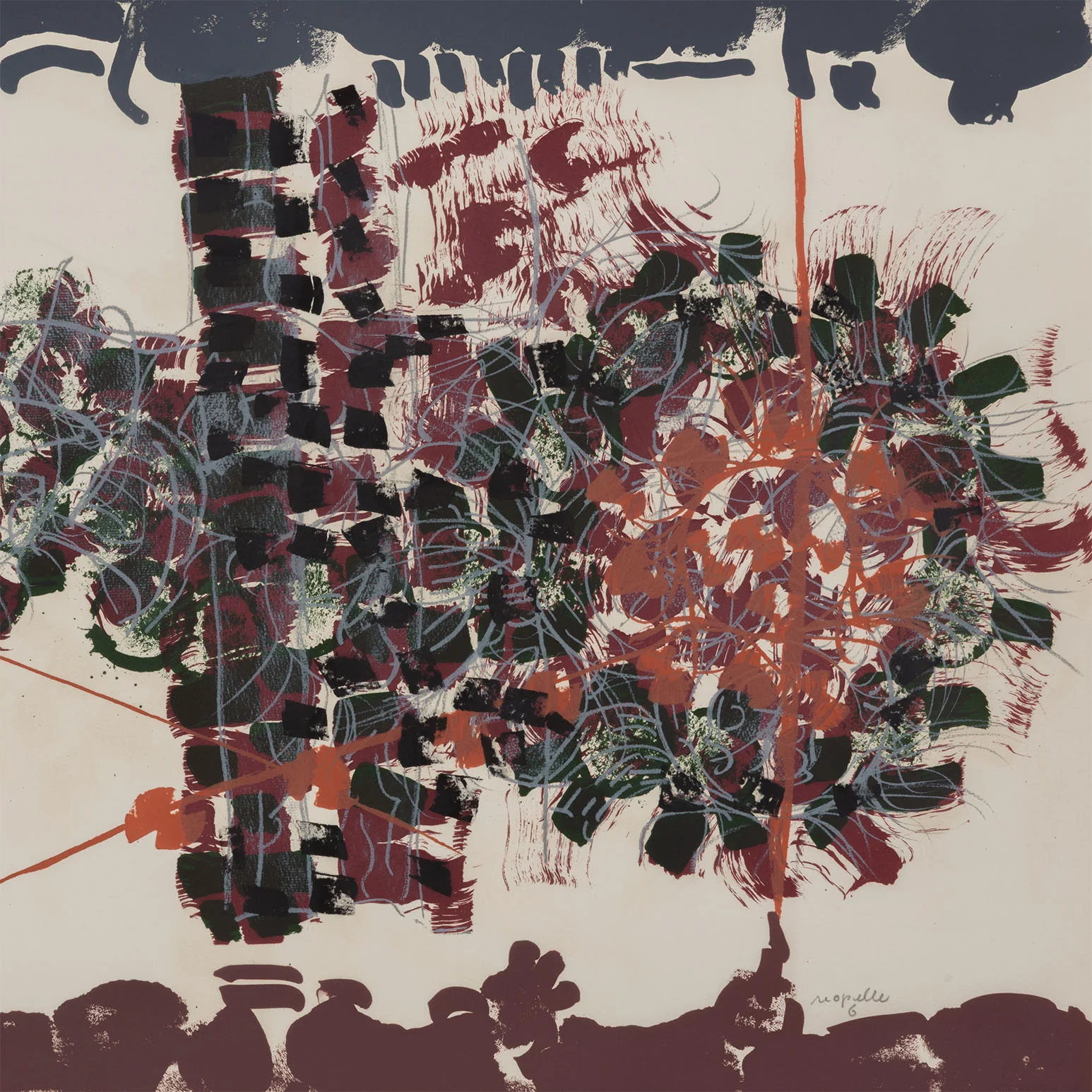 RIOPELLE "LE SABLIER 6" LITHO, 1979 - Image 6