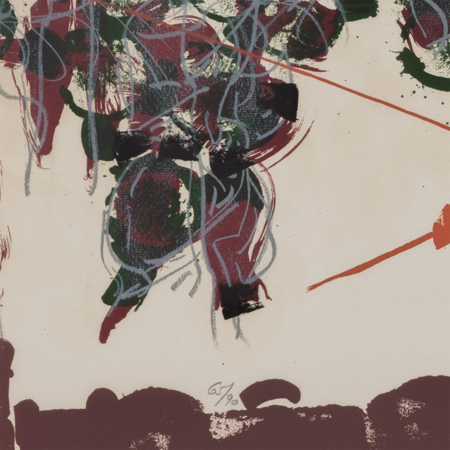 RIOPELLE "LE SABLIER 6" LITHO, 1979 - Image 9