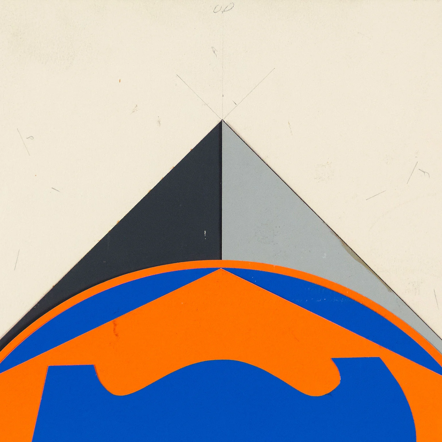 ROBERT INDIANA "HEPTAGON MAQUETTE" COLLAGE, 1970 - Image 8