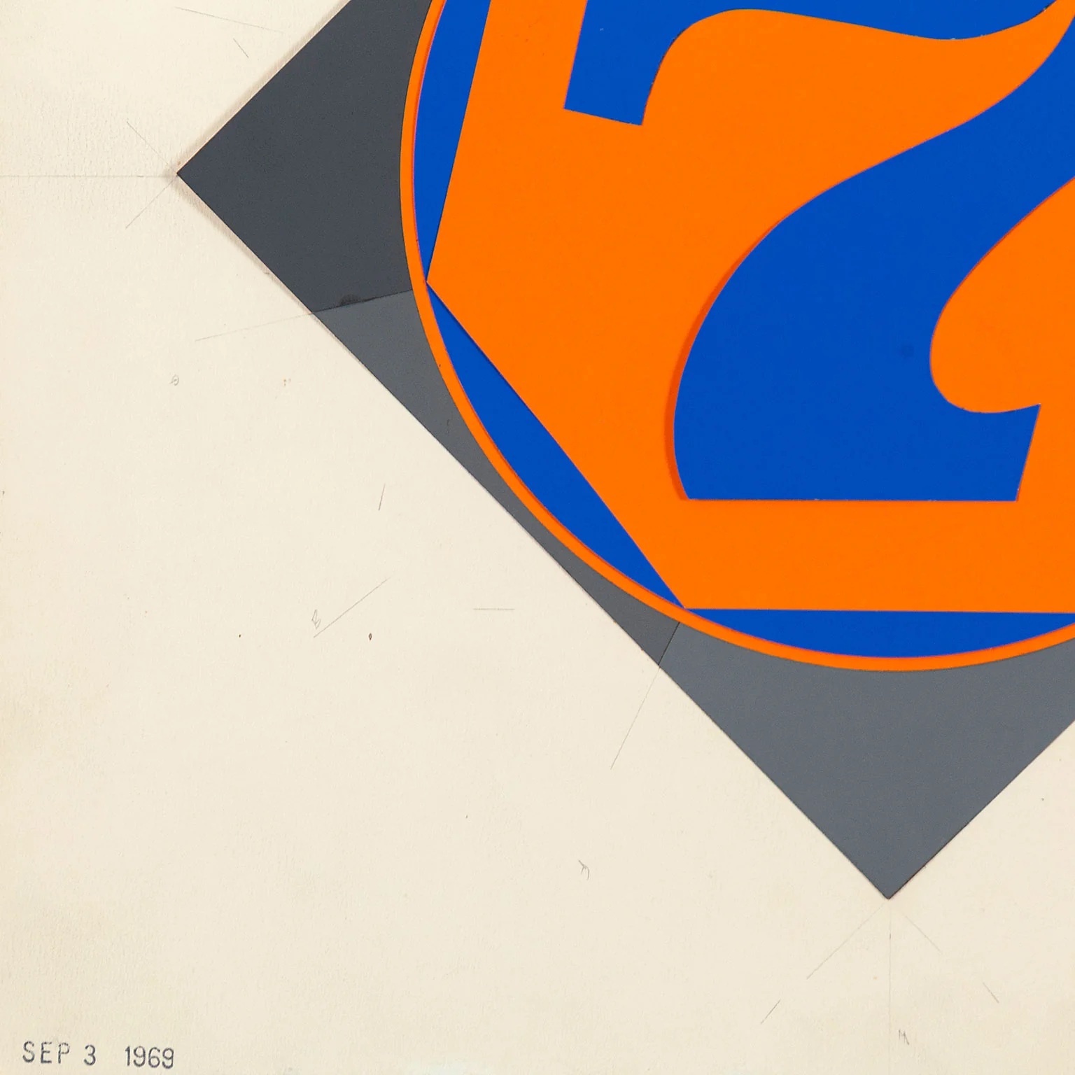 ROBERT INDIANA "HEPTAGON MAQUETTE" COLLAGE, 1970 - Image 9