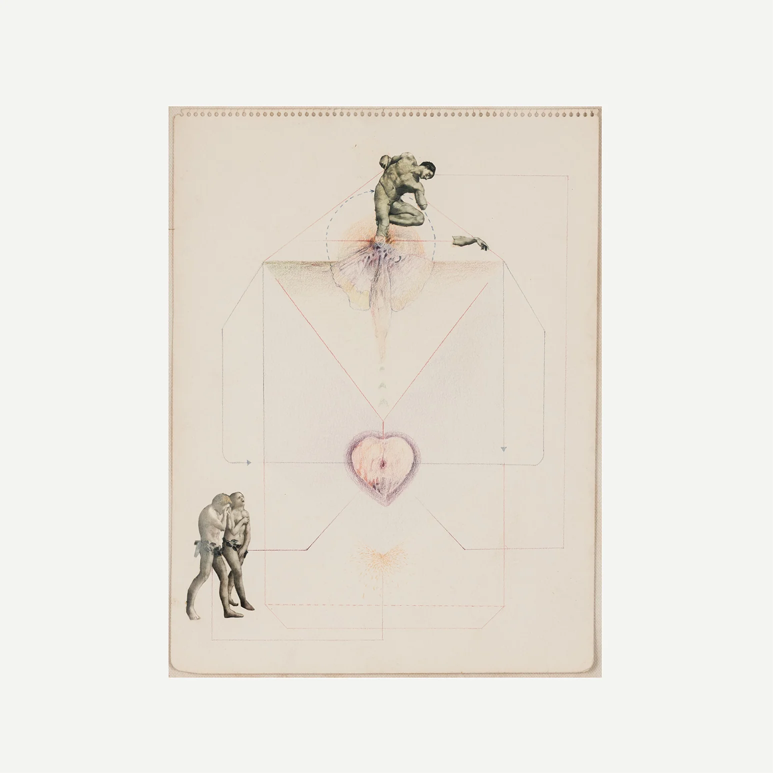 ROBERT MAPPLETHORPE "UNTITLED" COLLAGE 1968 - Image 3