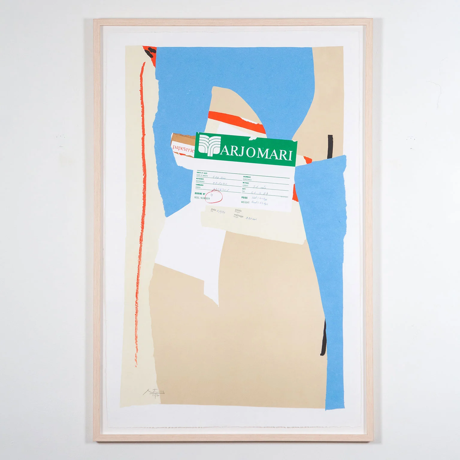 ROBERT MOTHERWELL "AMERICA-LA FRANCE VARIATIONS II" , 1984 - Image 2