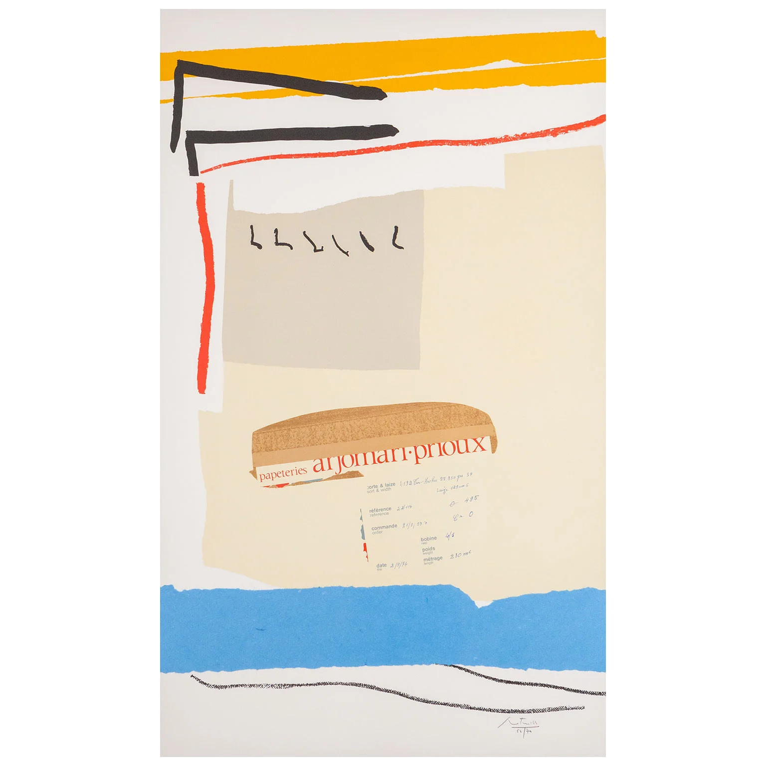 ROBERT MOTHERWELL "AMERICA-LA FRANCE VARIATIONS III" , 1984 - Image 12