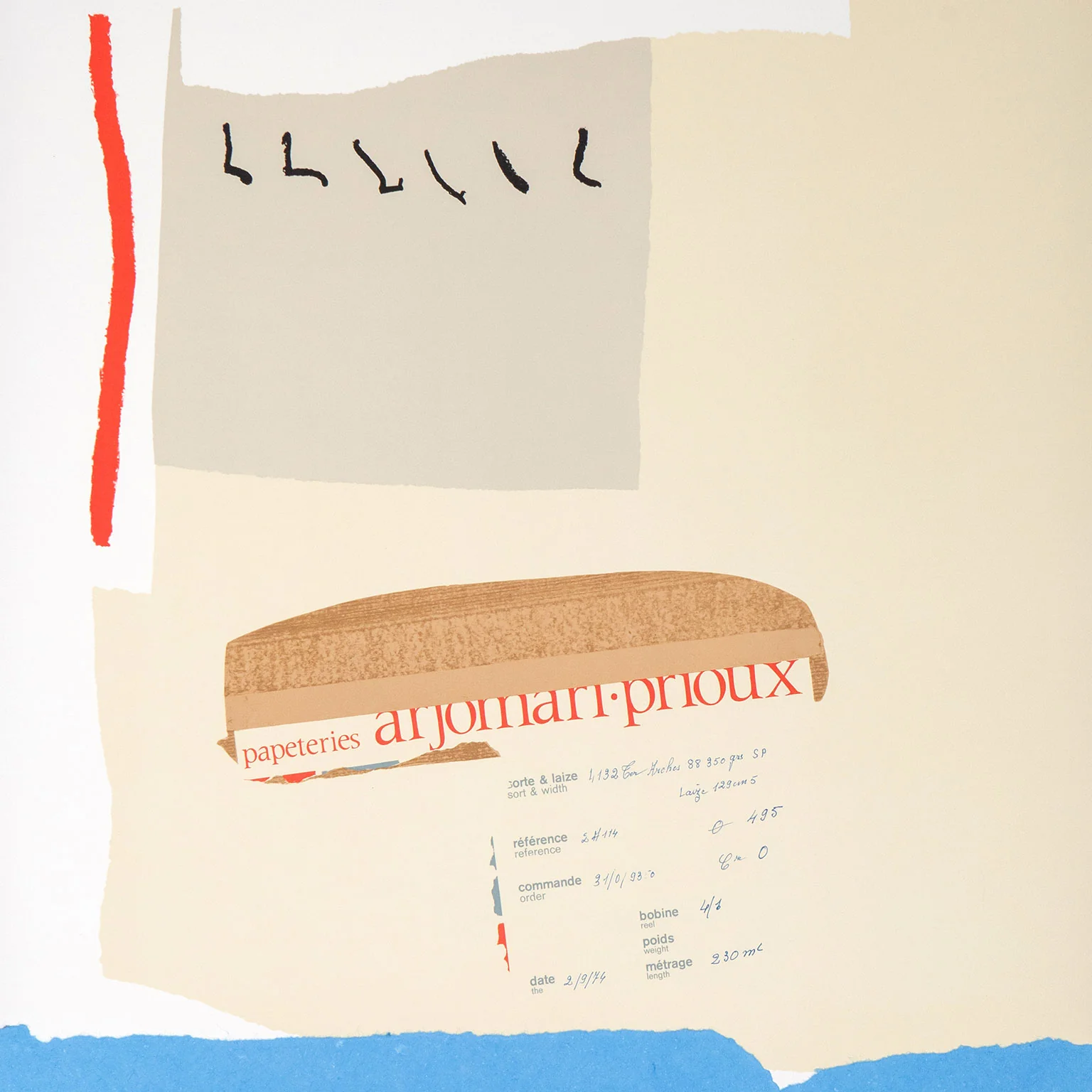 ROBERT MOTHERWELL "AMERICA-LA FRANCE VARIATIONS III" , 1984 - Image 7