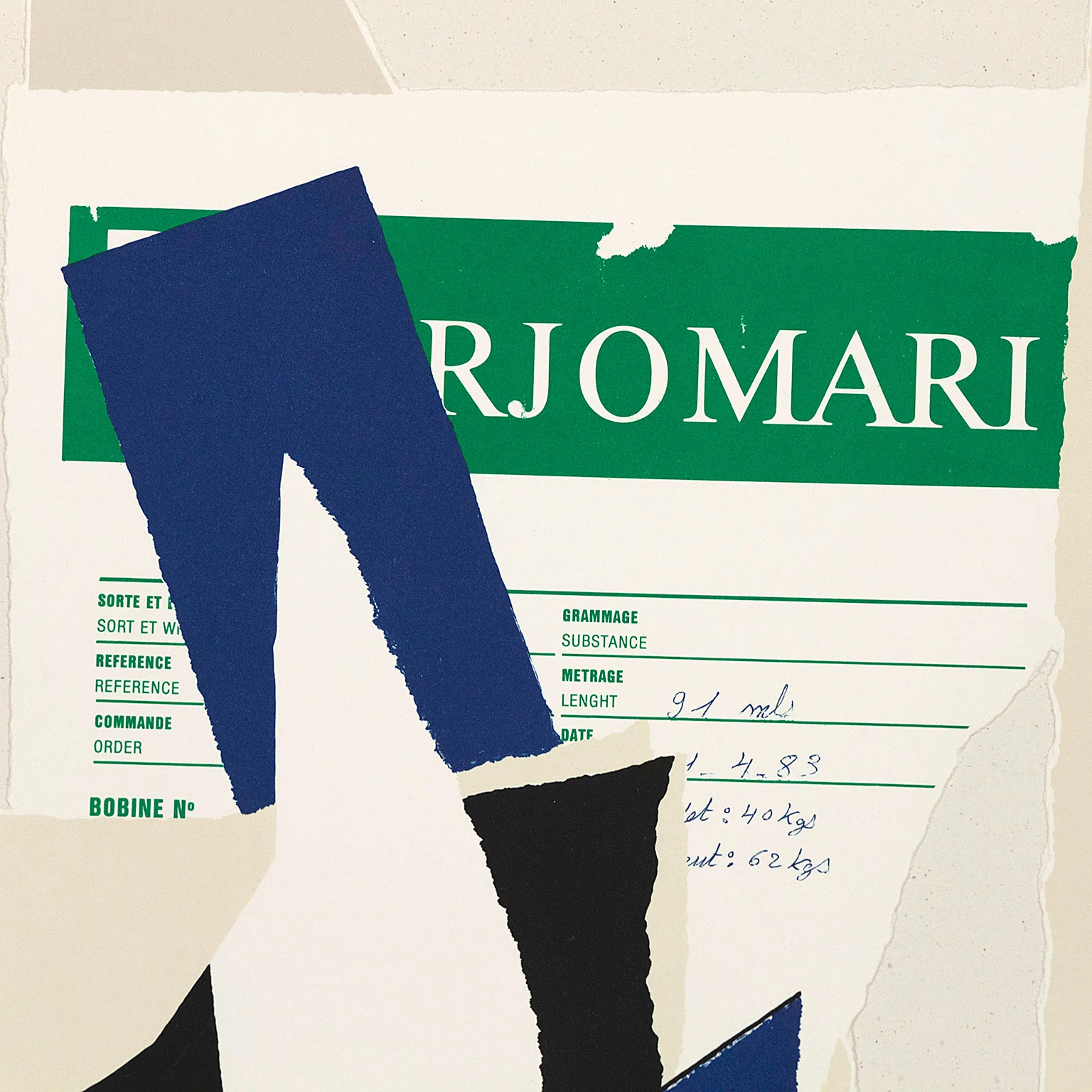 ROBERT MOTHERWELL "AMERICA-LA FRANCE VARIATIONS IX" LITHO, 1984 - Image 5