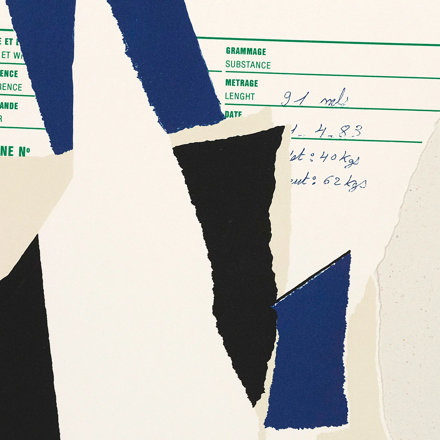 ROBERT MOTHERWELL "AMERICA-LA FRANCE VARIATIONS IX" LITHO, 1984 - Image 6