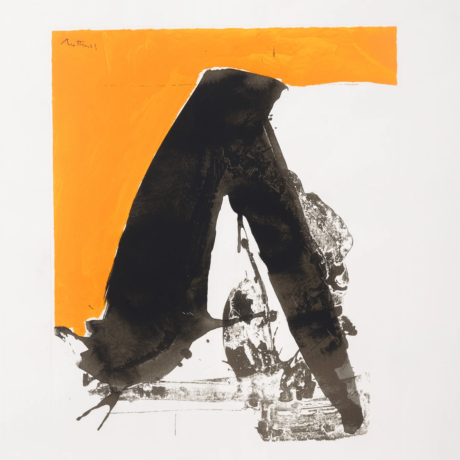 ROBERT MOTHERWELL "BASQUE SUITE #12" SCREENPRINT, 1971 - Image 6