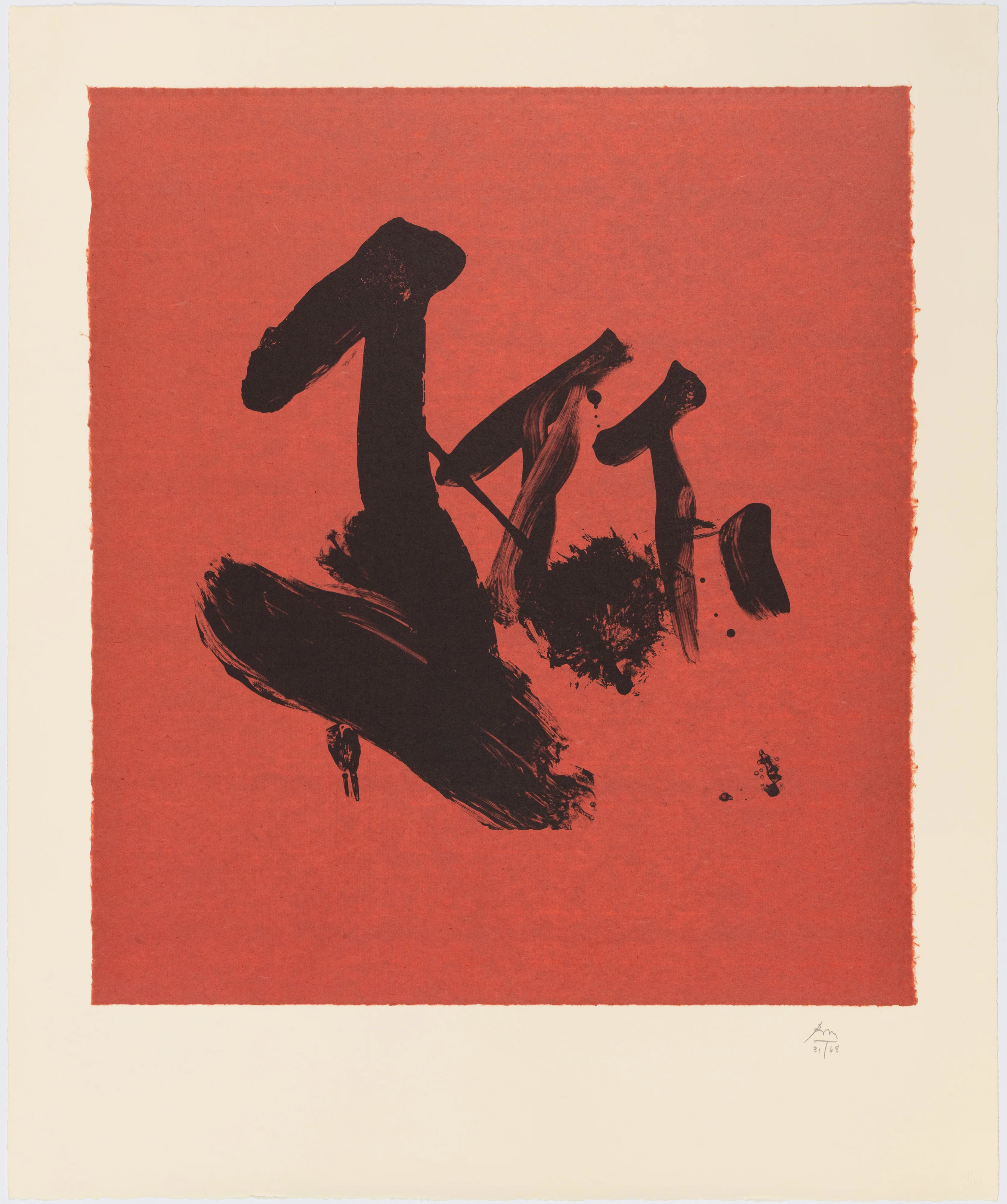 ROBERT MOTHERWELL "FLAGS" LITHOGRAPH, 1989 - Image 11