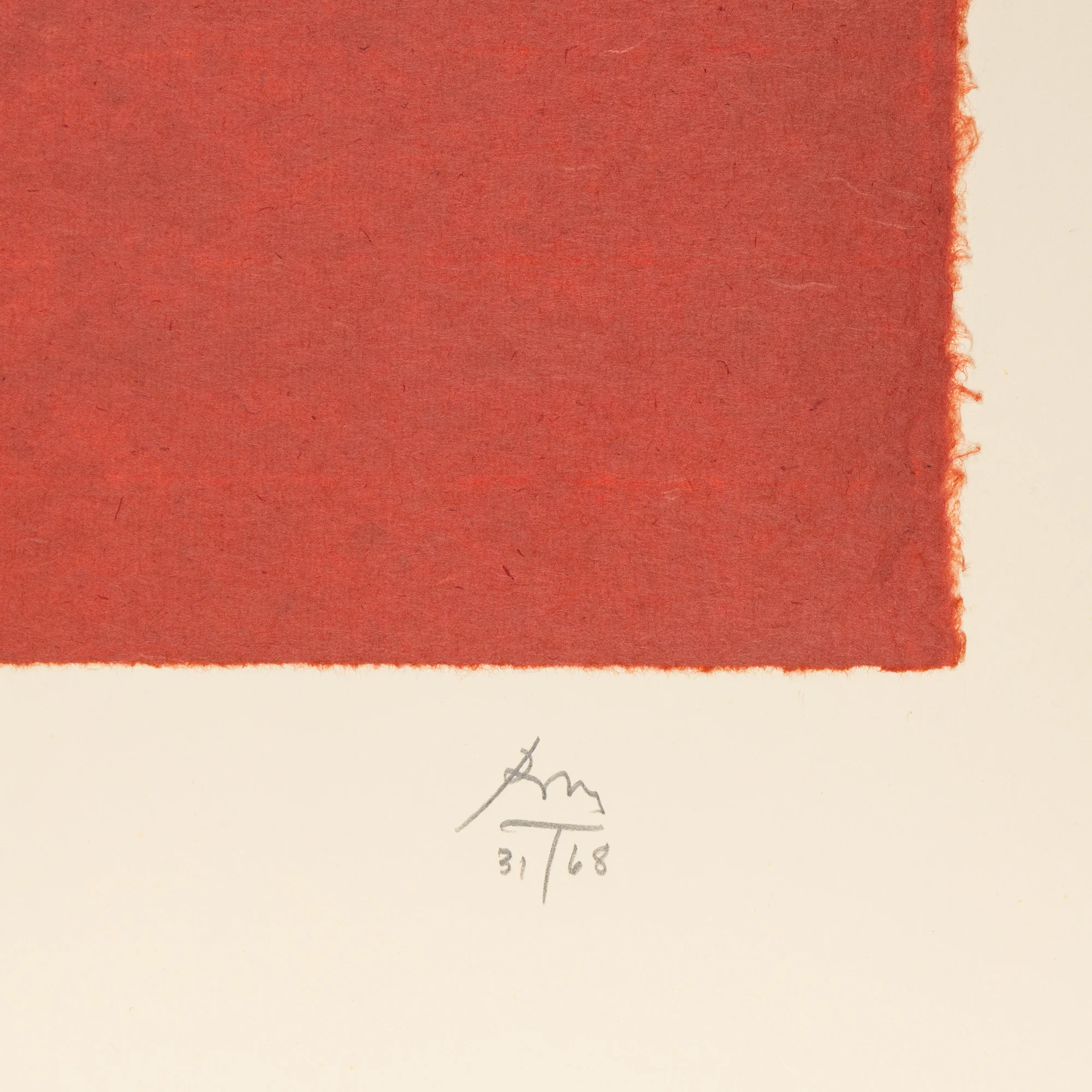 ROBERT MOTHERWELL "FLAGS" LITHOGRAPH, 1989 - Image 4