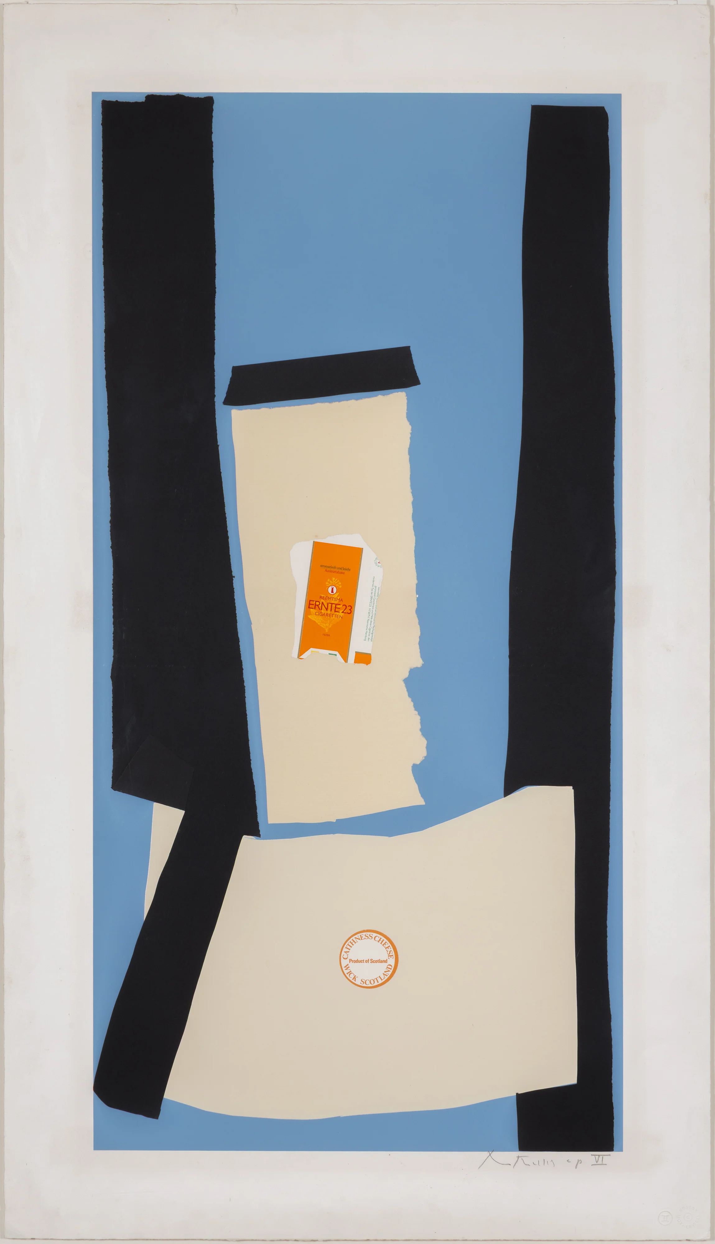 ROBERT MOTHERWELL "HARVEST, IN SCOTLAND" LITHOGRAPH & COLLAGE, 1973 - Image 15