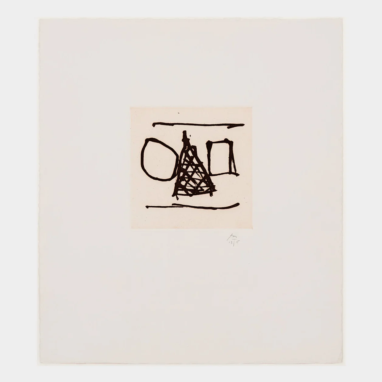 ROBERT MOTHERWELL "IRISH SUITE #6", ETCHING, 1990 - Image 3