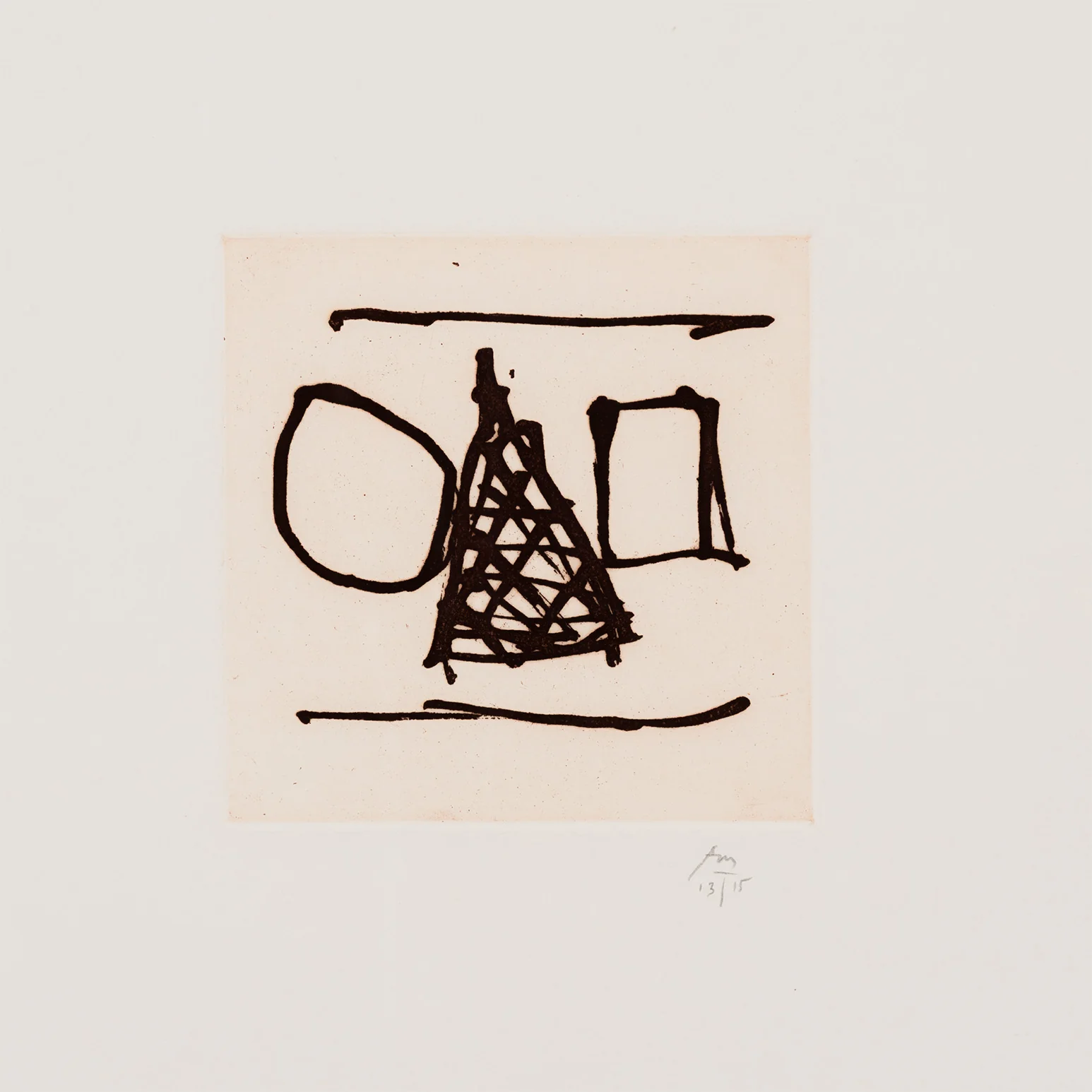 ROBERT MOTHERWELL "IRISH SUITE #6", ETCHING, 1990 - Image 7