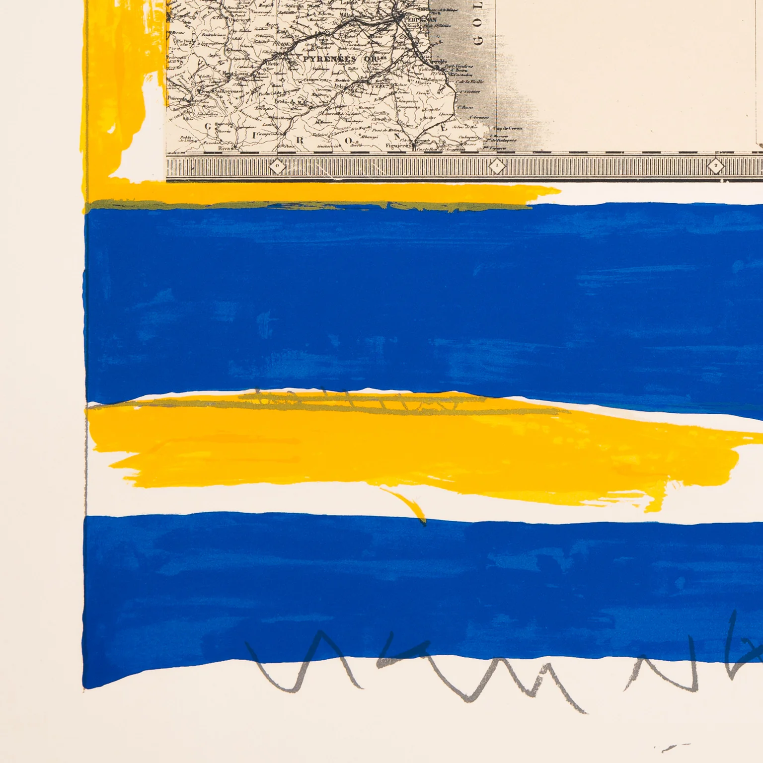 ROBERT MOTHERWELL "MEDITERRANEAN, STATE I" LITHO, 1975 - Image 6